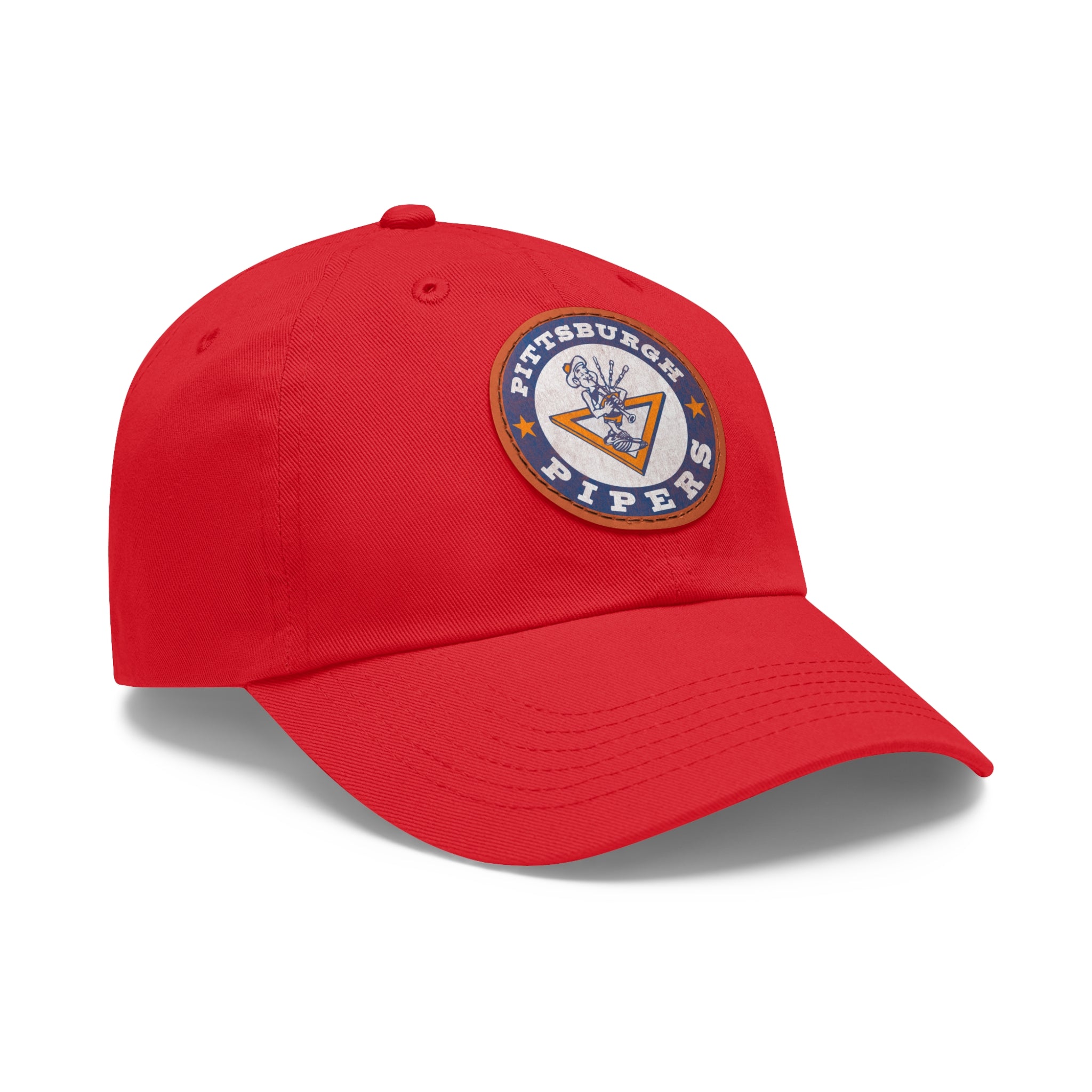 Pittsburgh Pipers Retro Logo - Printed Patch Dad Hat - Yinzylvania