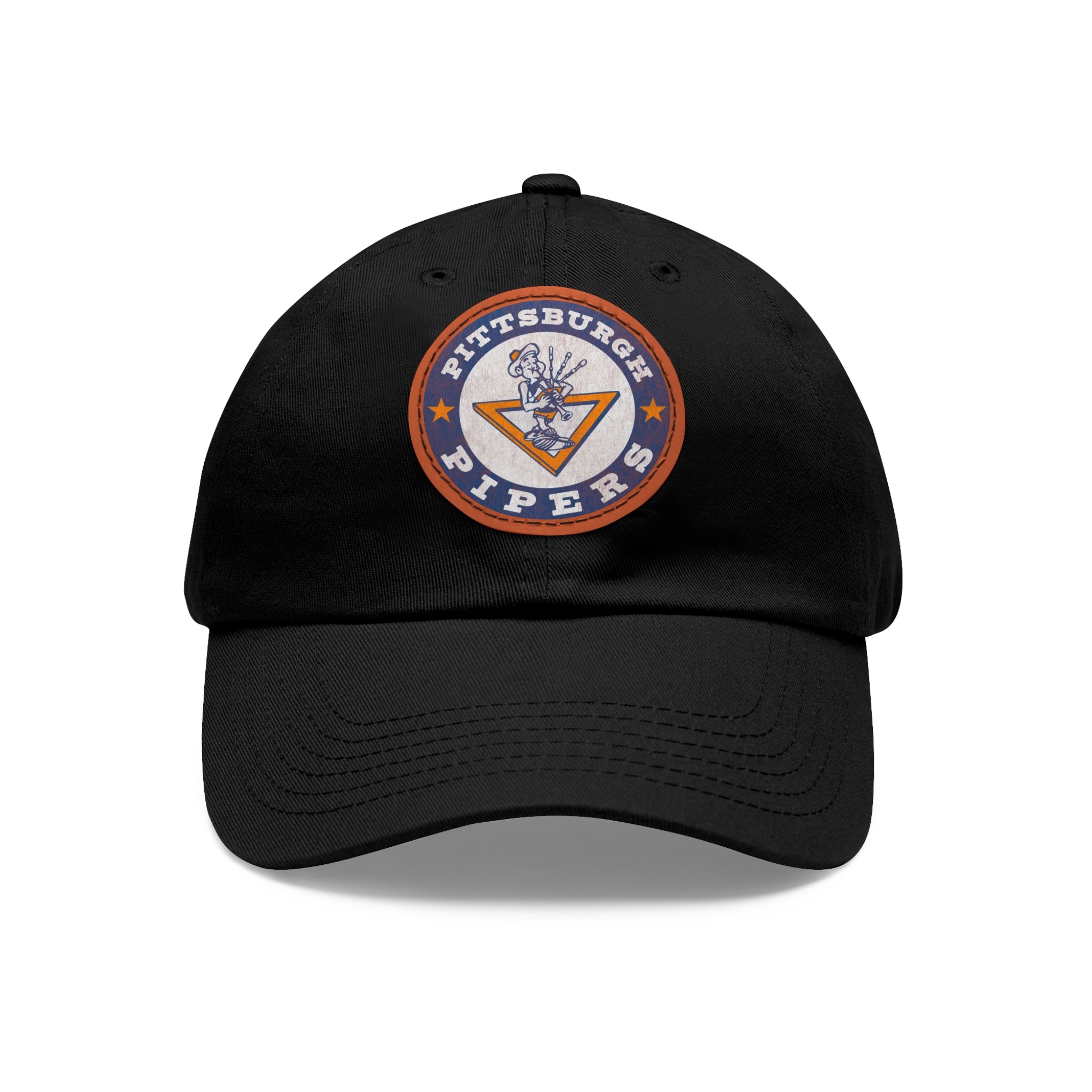 Pittsburgh Pipers Retro Logo - Printed Patch Dad Hat - Yinzylvania