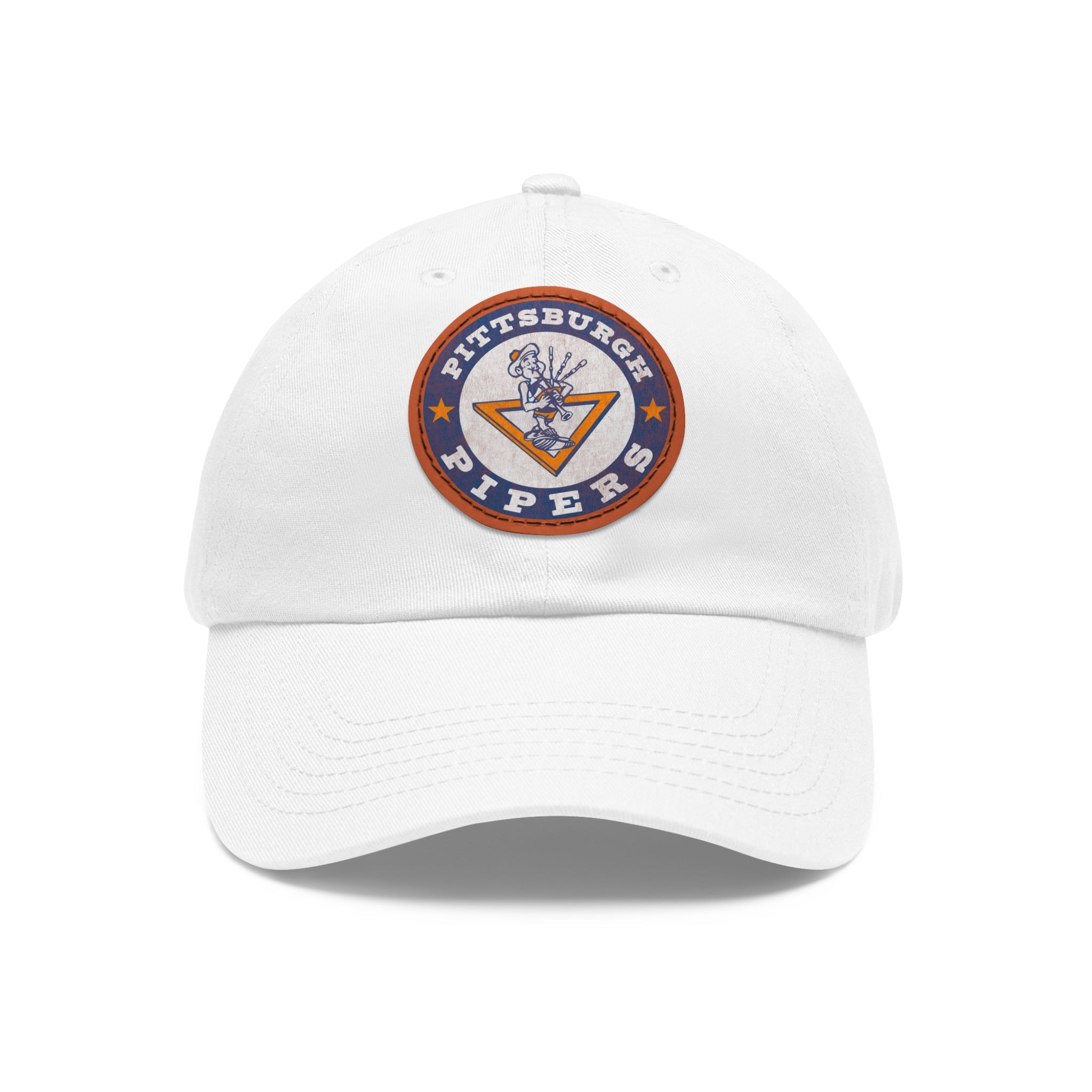 Pittsburgh Pipers Retro Logo - Printed Patch Dad Hat - Yinzylvania