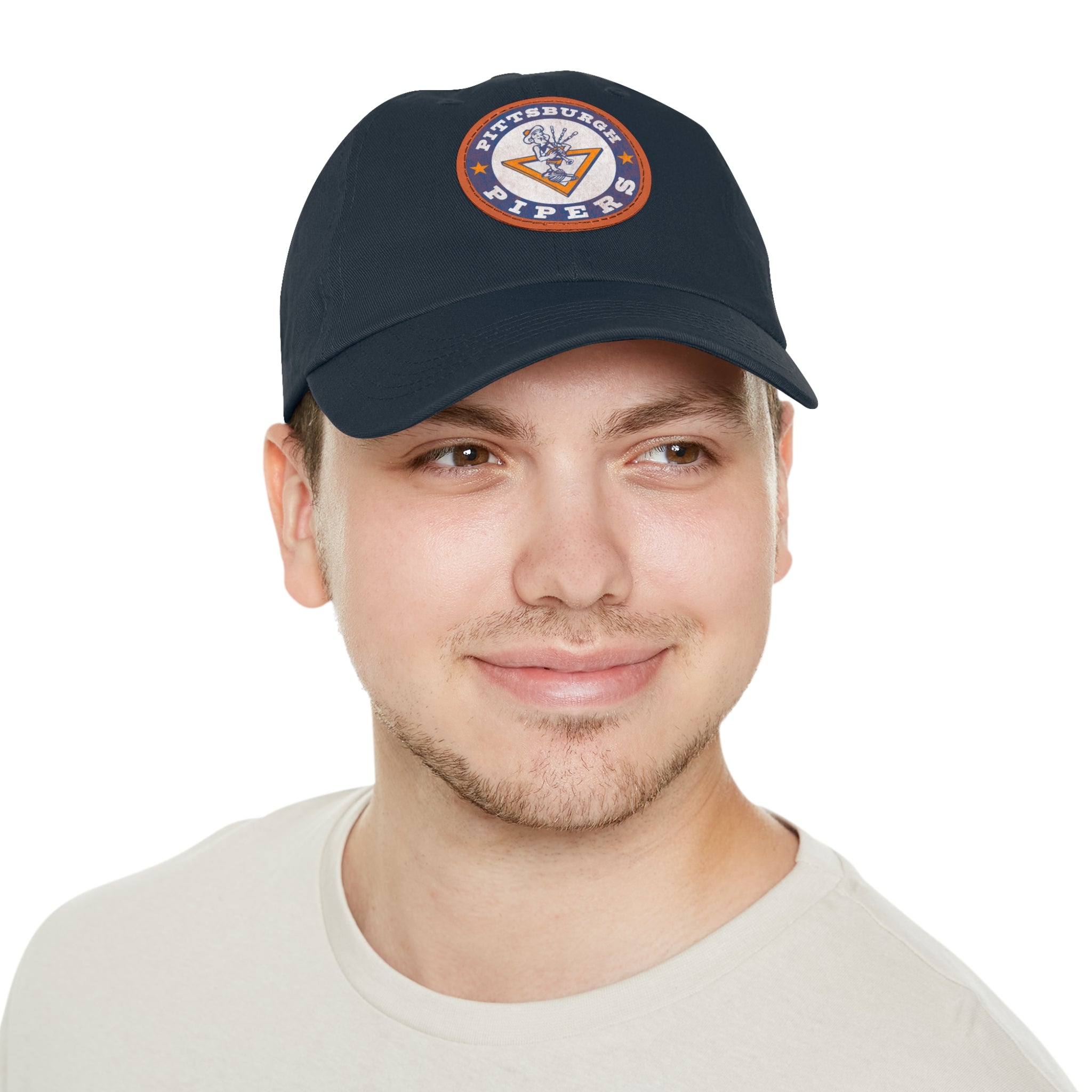 Pittsburgh Pipers Retro Logo - Printed Patch Dad Hat - Yinzylvania