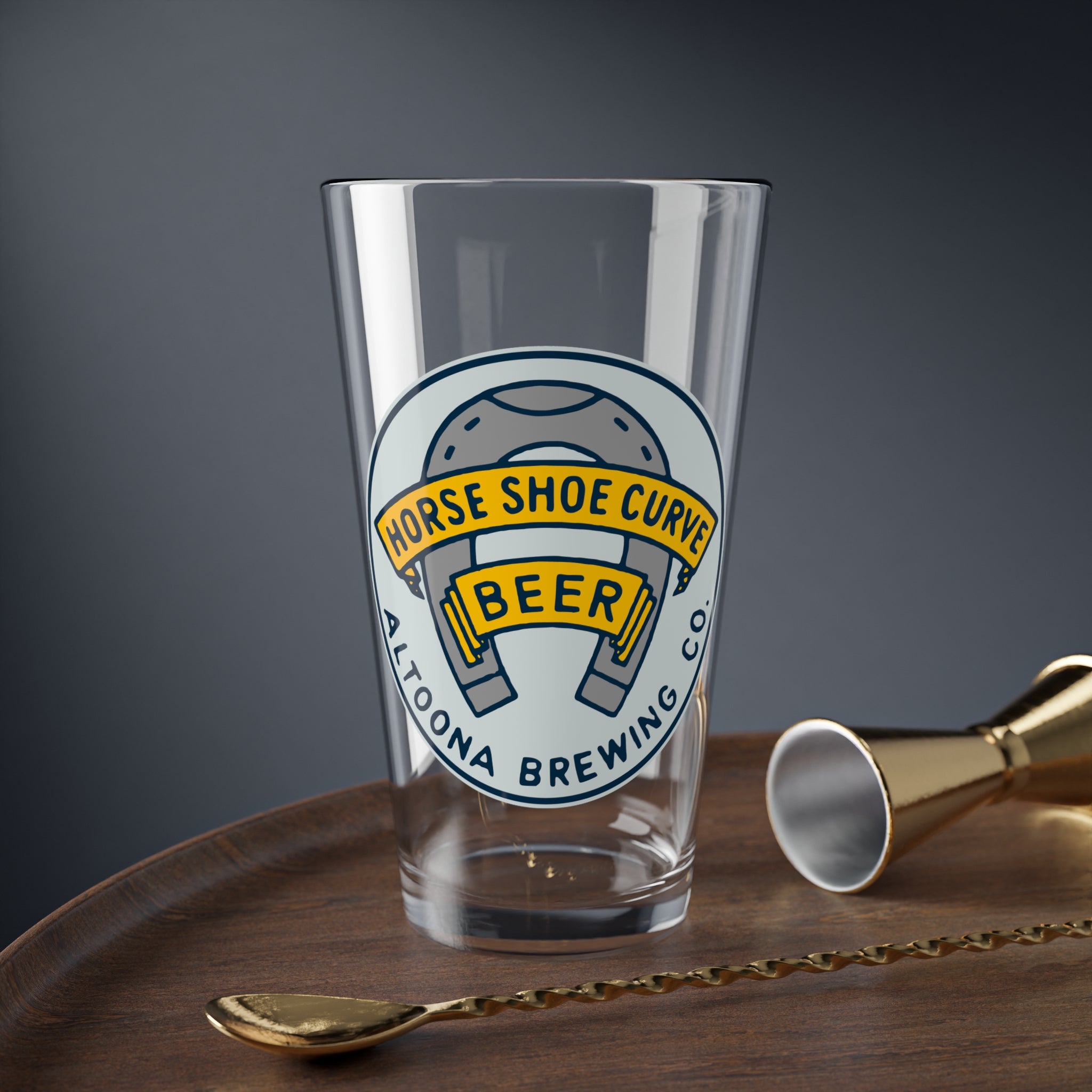Horse Shoe Curve Beer - Altoona Brewing Co. - Pint Glass, 16oz - Yinzylvania