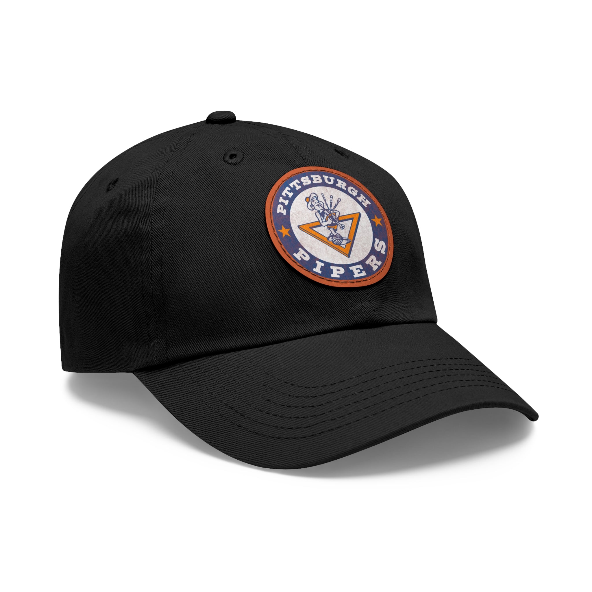 Pittsburgh Pipers Retro Logo - Printed Patch Dad Hat - Yinzylvania