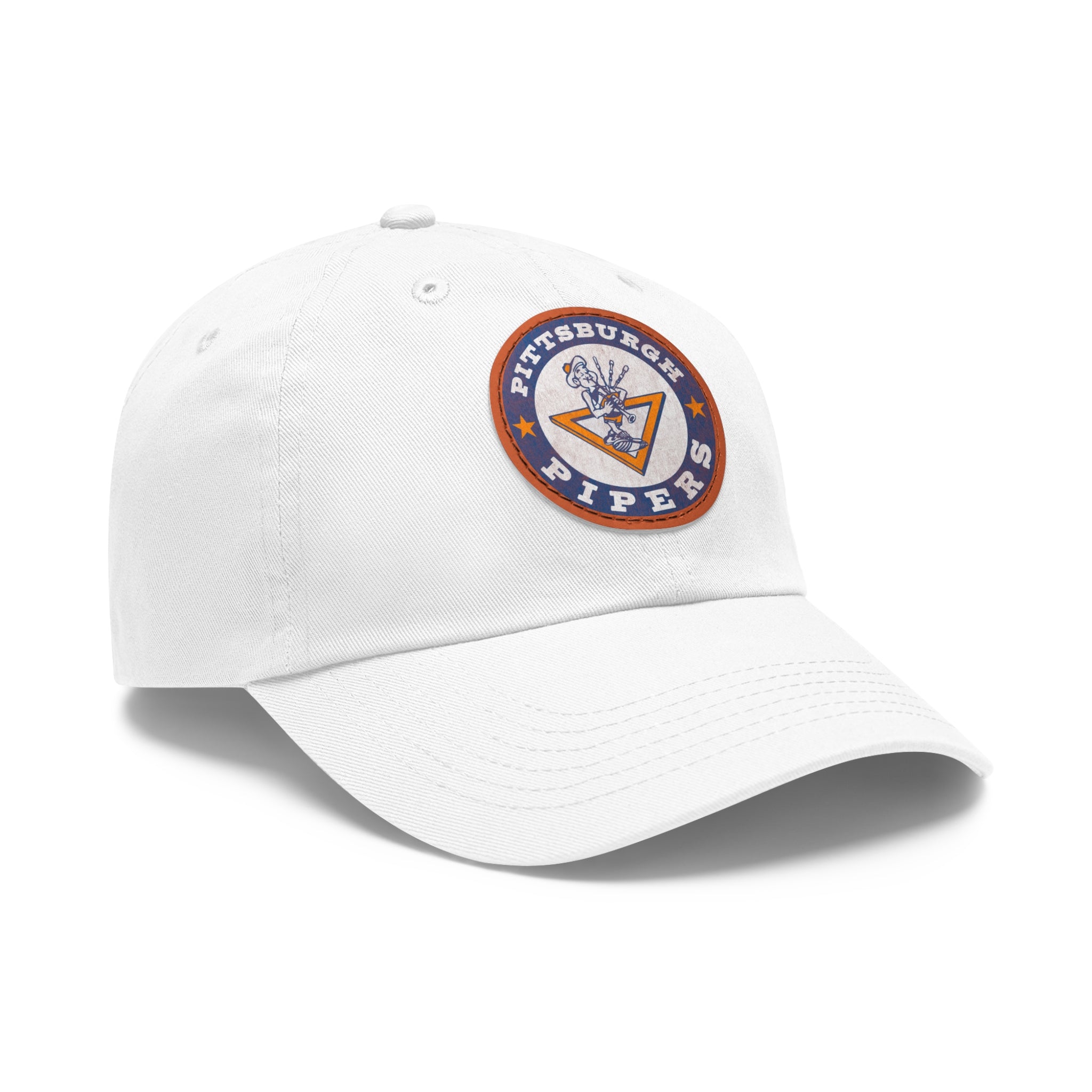 Pittsburgh Pipers Retro Logo - Printed Patch Dad Hat - Yinzylvania