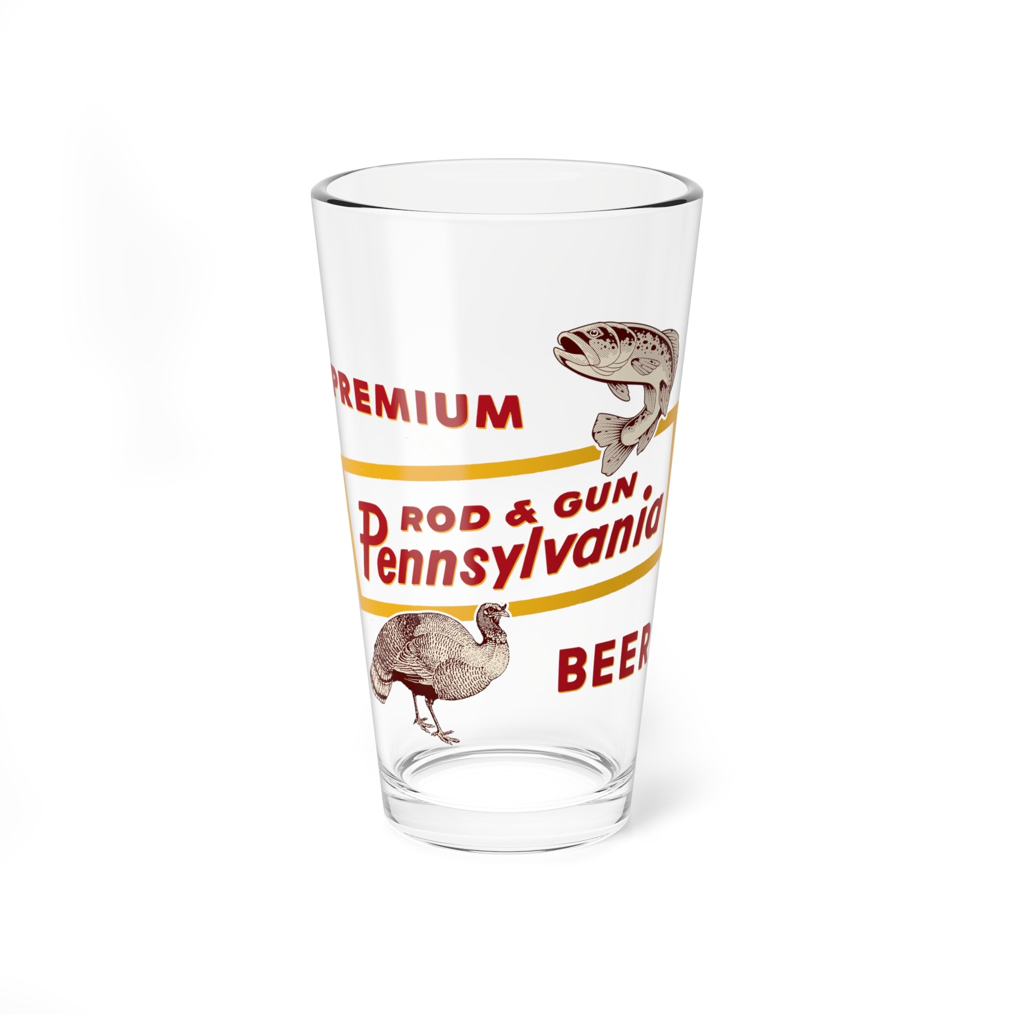 Rod & Gun Pennsylvania Beer - Pint Glass, 16oz - Yinzylvania