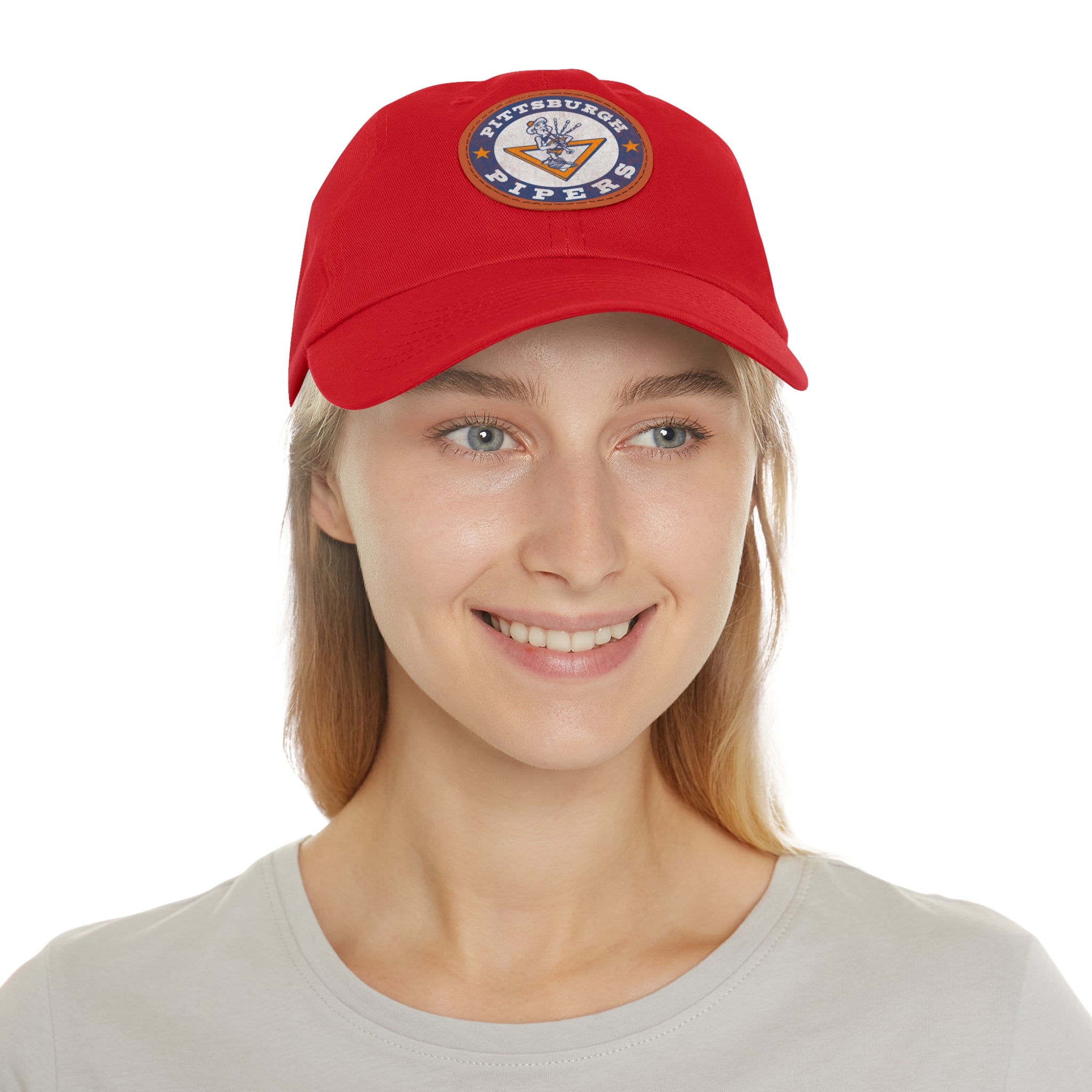Pittsburgh Pipers Retro Logo - Printed Patch Dad Hat - Yinzylvania