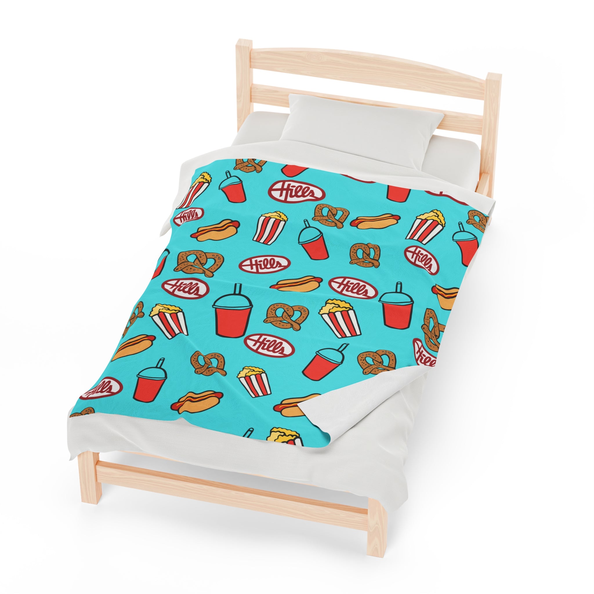 HILLS SNACK BAR - Velveteen Plush Blanket - Yinzylvania
