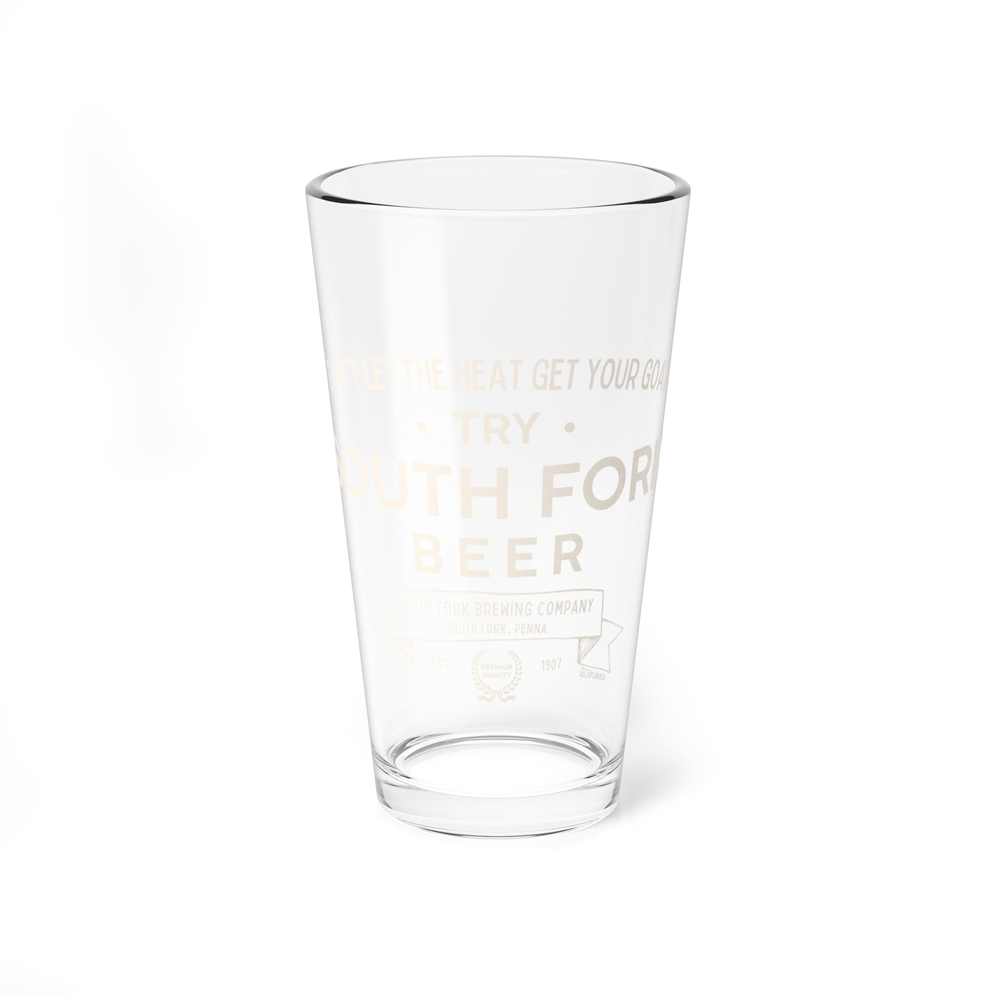 South Fork Beer - South Fork, PA - Pint Glass, 16oz - Yinzylvania