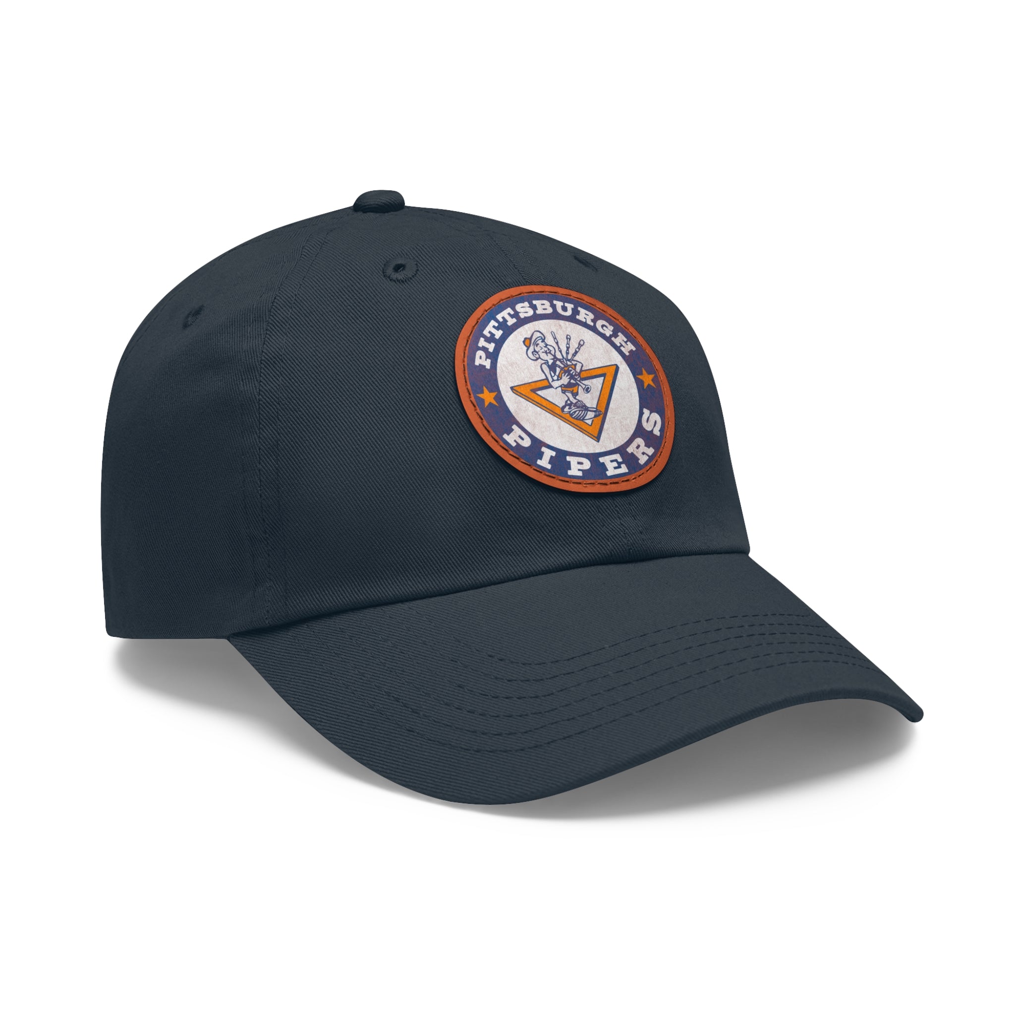 Pittsburgh Pipers Retro Logo - Printed Patch Dad Hat - Yinzylvania