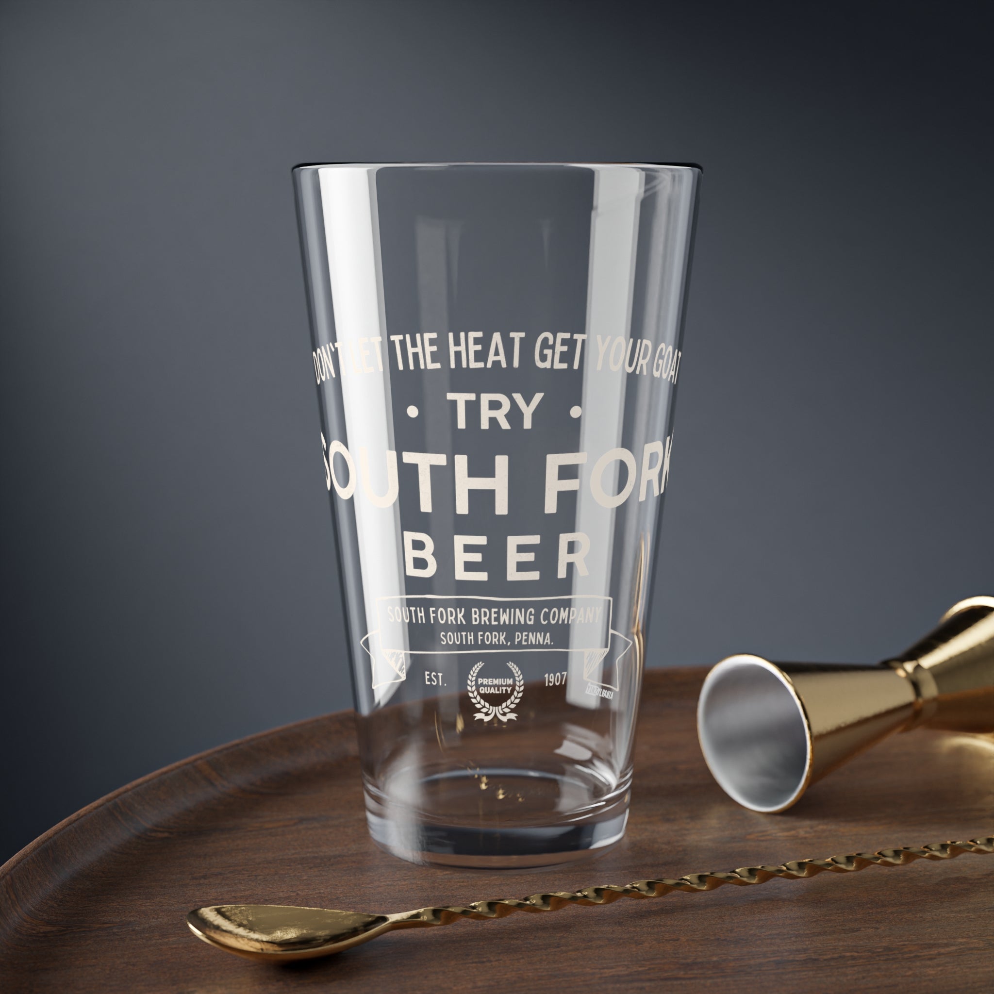 South Fork Beer - South Fork, PA - Pint Glass, 16oz - Yinzylvania