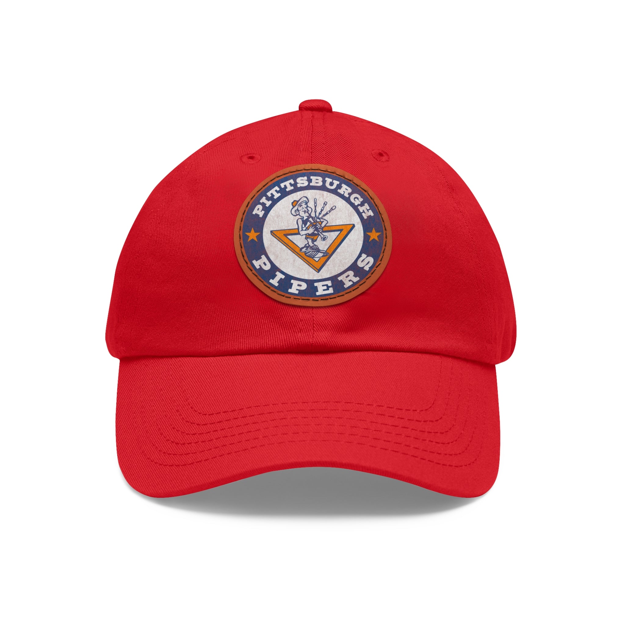 Pittsburgh Pipers Retro Logo - Printed Patch Dad Hat - Yinzylvania