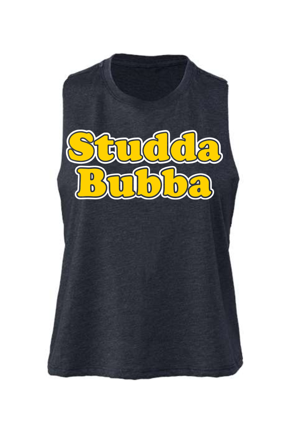 Studda Bubba - Women's Racerback Cropped Tank - Yinzylvania