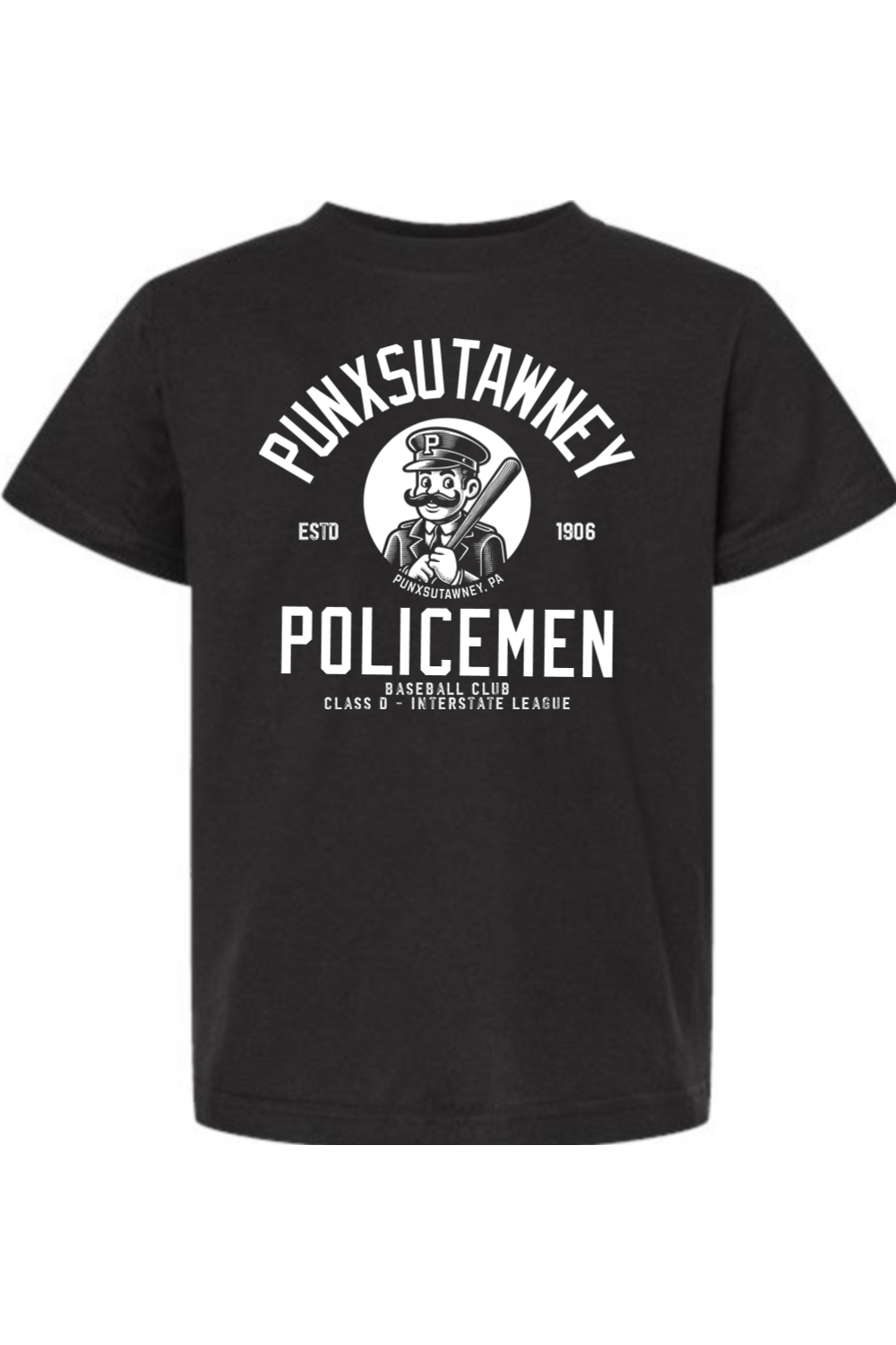 Punxsutawney Policemen Baseball - 1906 - Kids Tee - Yinzylvania