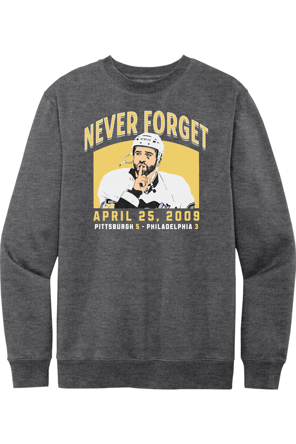 Never Forget - Max Talbot's Crowd Hush - Fleece Crewneck Sweatshirt