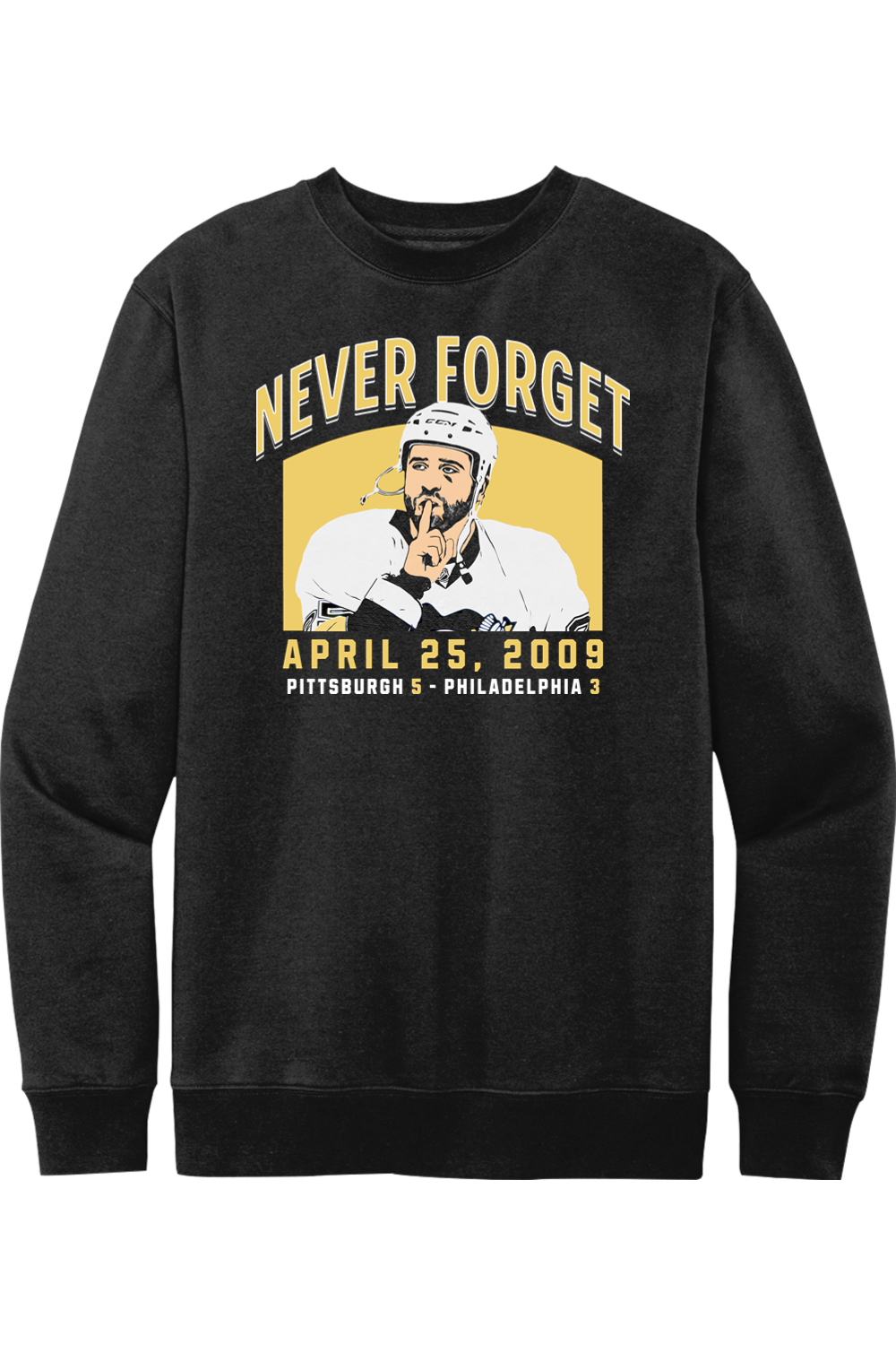 Never Forget - Max Talbot's Crowd Hush - Fleece Crewneck Sweatshirt