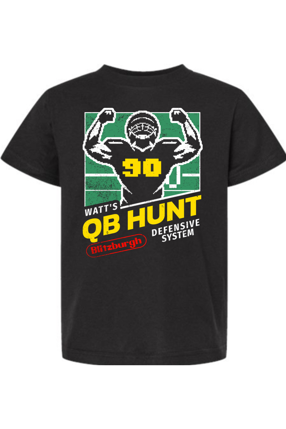 Watt's QB Hunt Retro Game Art - Youth T-Shirt - Yinzylvania
