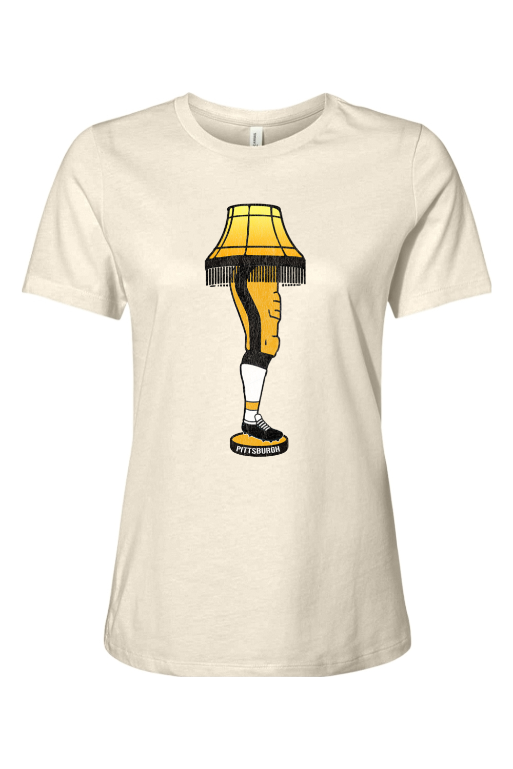 Pittsburgh Football Leg Lamp - Ladies Tee - Yinzylvania