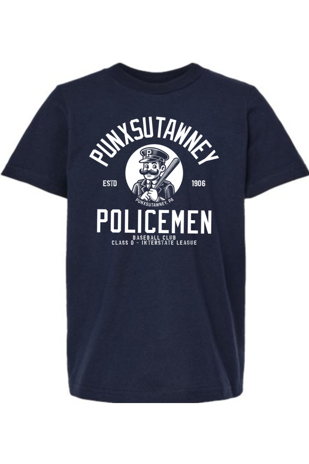 Punxsutawney Policemen Baseball - 1906 - Kids Tee - Yinzylvania