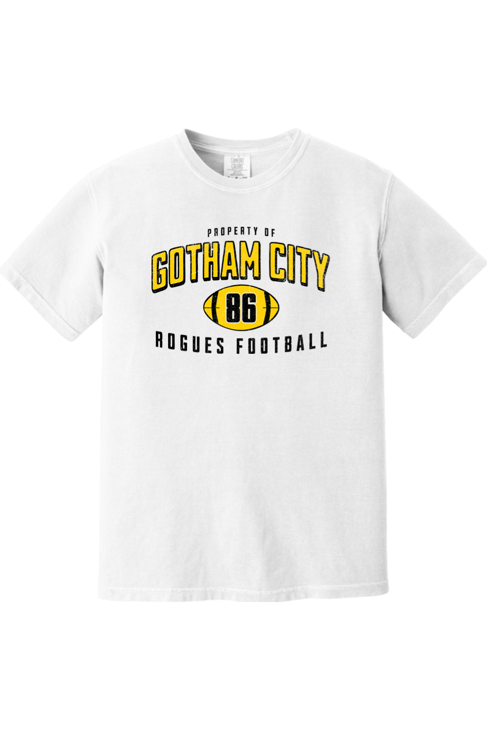 Property of Gotham City Rogues Football - Comfort Colors Tee - Yinzylvania