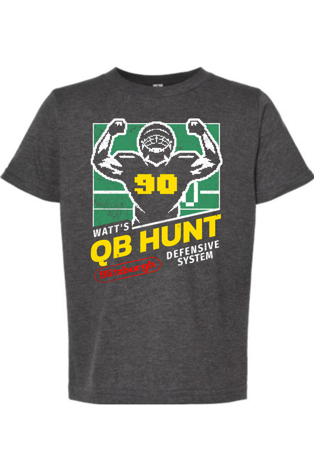 Watt's QB Hunt Retro Game Art - Youth T-Shirt - Yinzylvania