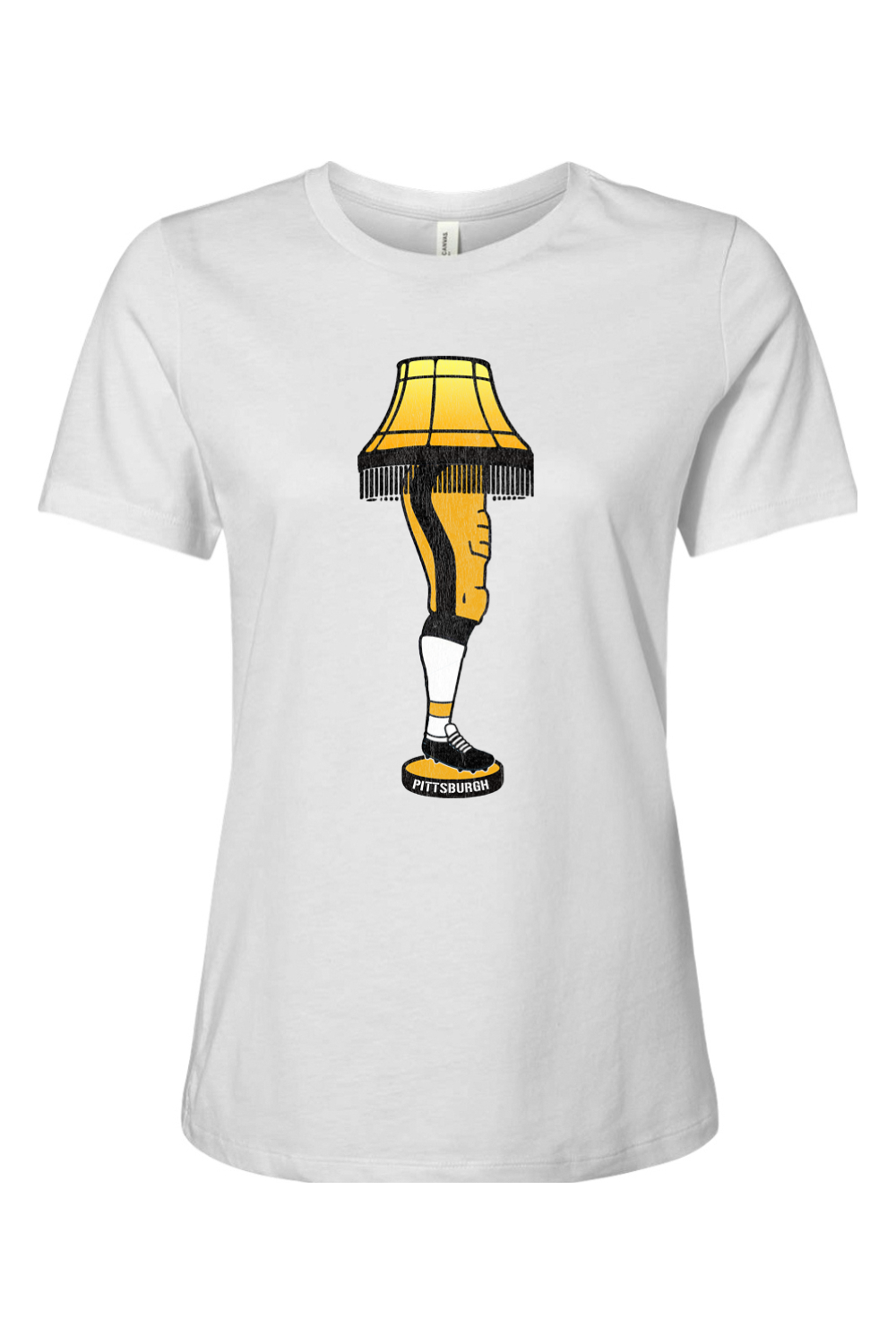 Pittsburgh Football Leg Lamp - Ladies Tee - Yinzylvania