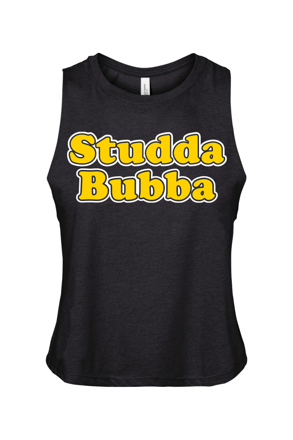 Studda Bubba - Women's Racerback Cropped Tank - Yinzylvania