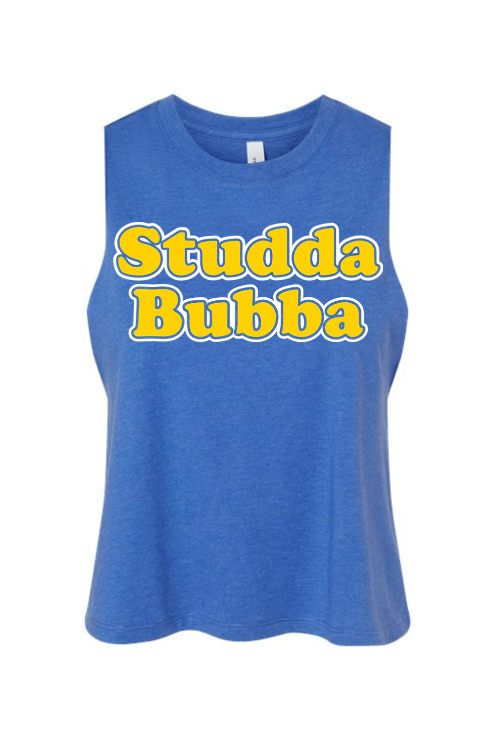 Studda Bubba - Women's Racerback Cropped Tank - Yinzylvania