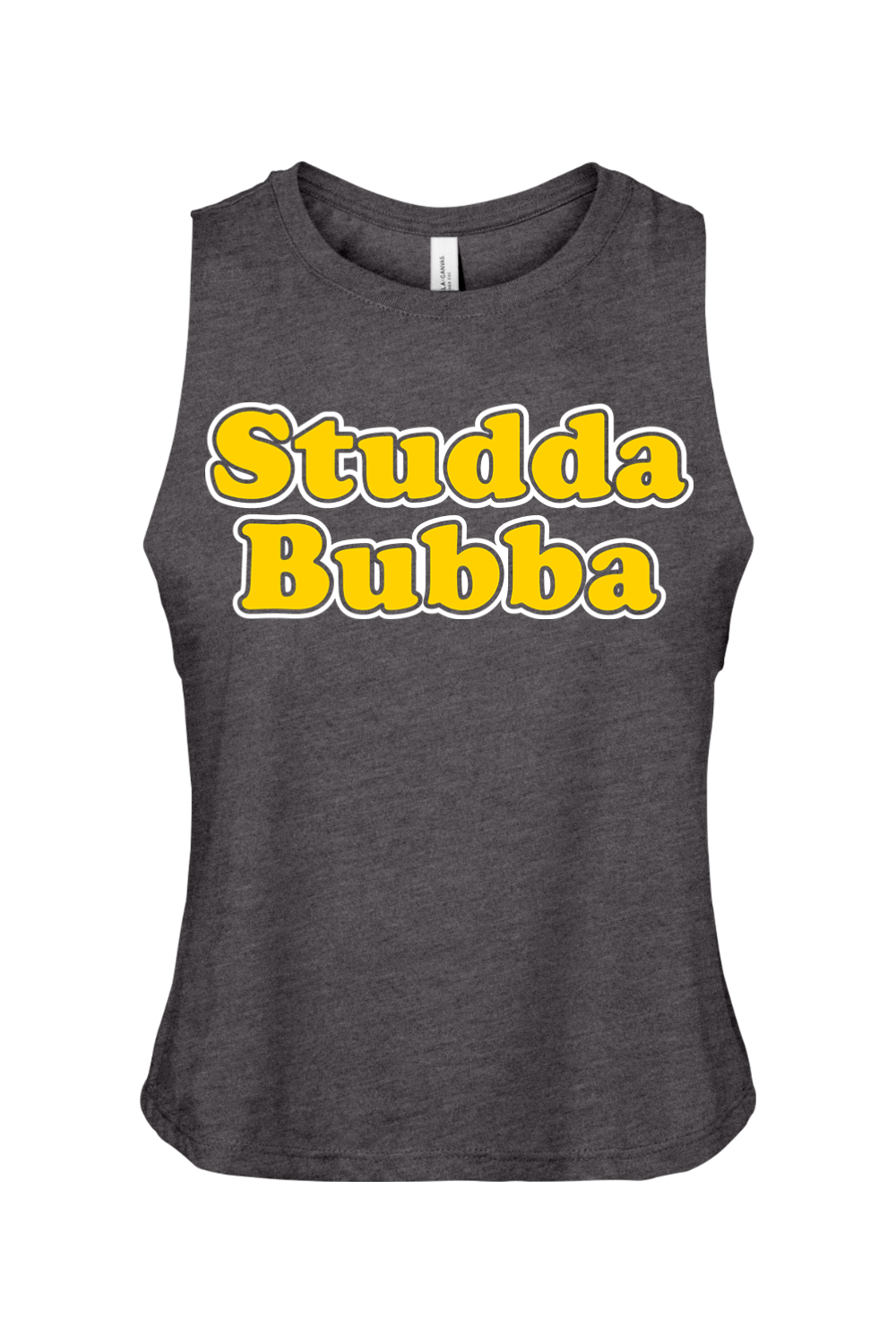Studda Bubba - Women's Racerback Cropped Tank - Yinzylvania