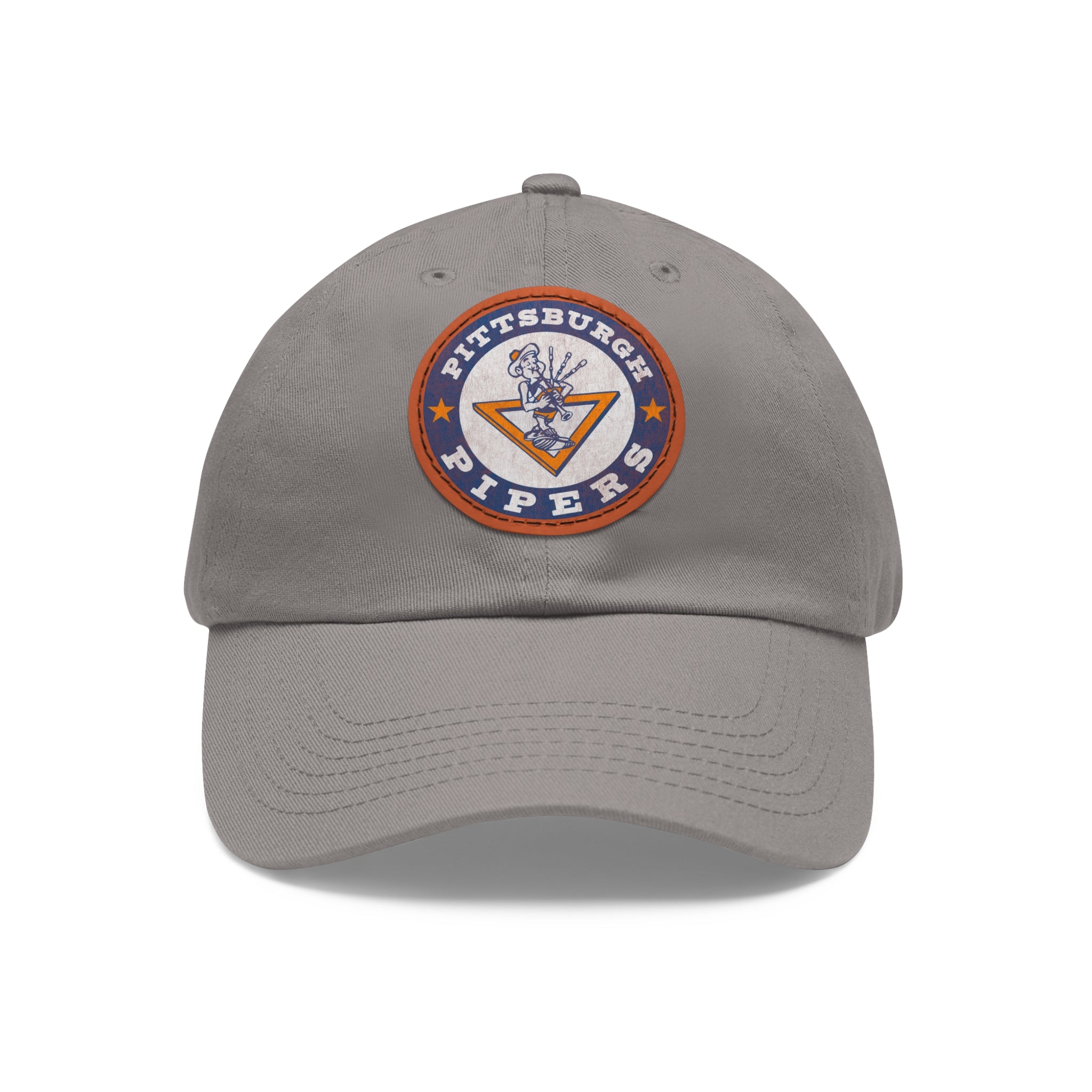 Pittsburgh Pipers Retro Logo - Printed Patch Dad Hat - Yinzylvania