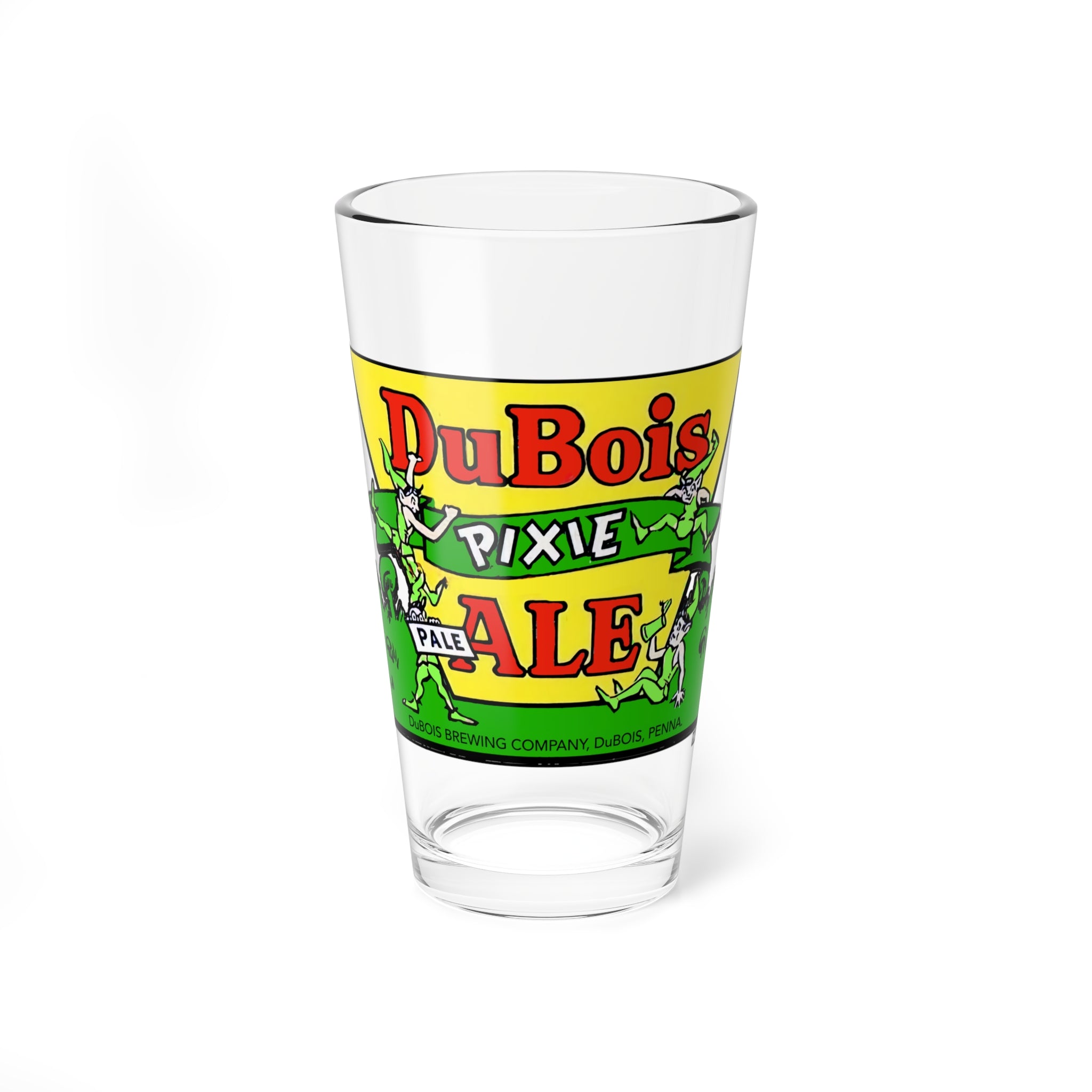 DuBois Pixie Ale - DuBois, PA - Pint Glass, 16oz - Yinzylvania