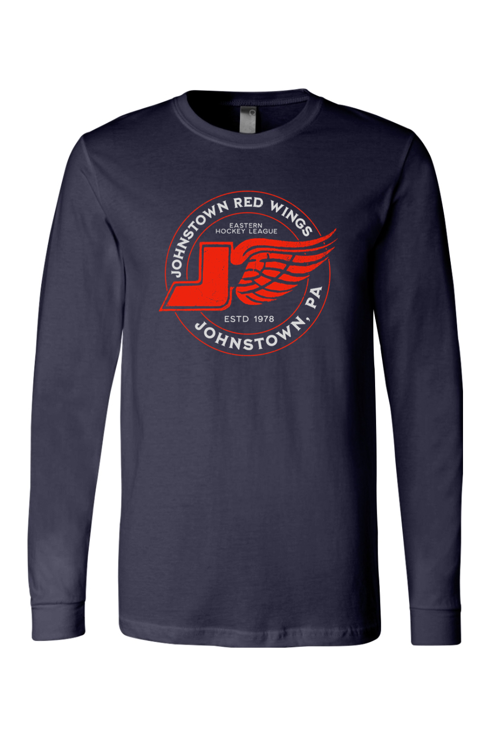 Johnstown Red Wings Hockey - Long Sleeve Tee - Yinzylvania