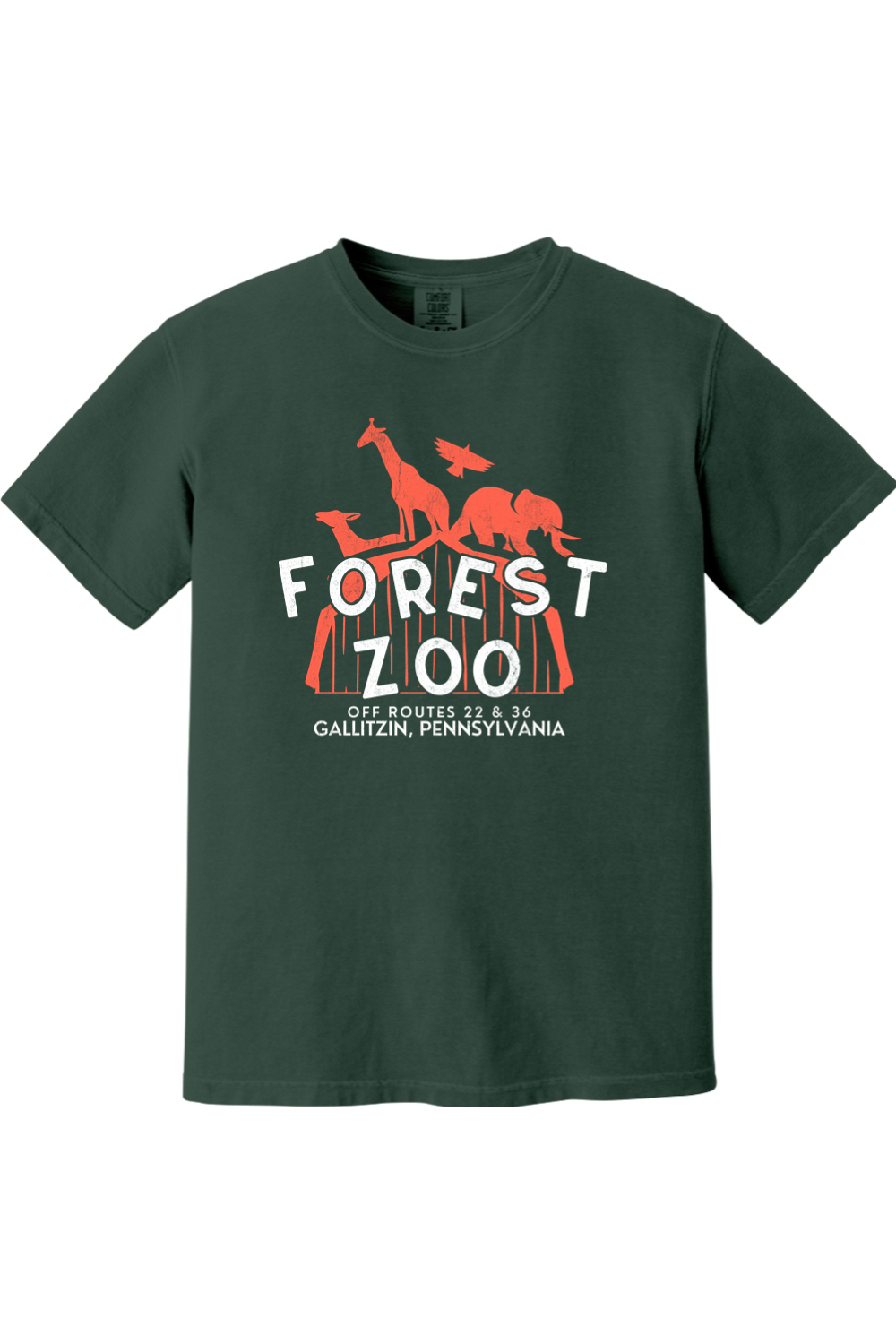 Forest Zoo - Gallitzin, PA - Comfort Colors Tee