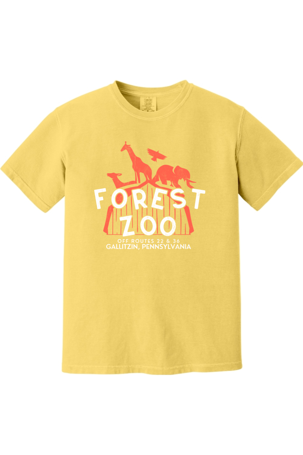 Forest Zoo - Gallitzin, PA - Comfort Colors Tee