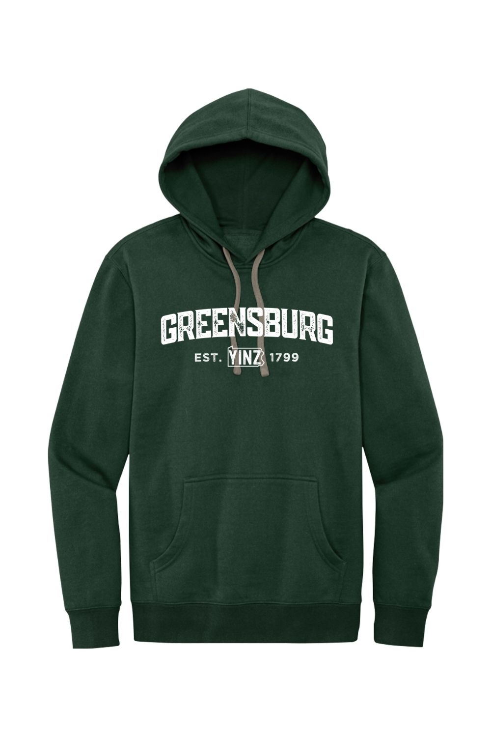 Greensburg Yinzylvania - Fleece Hoodie - Yinzylvania