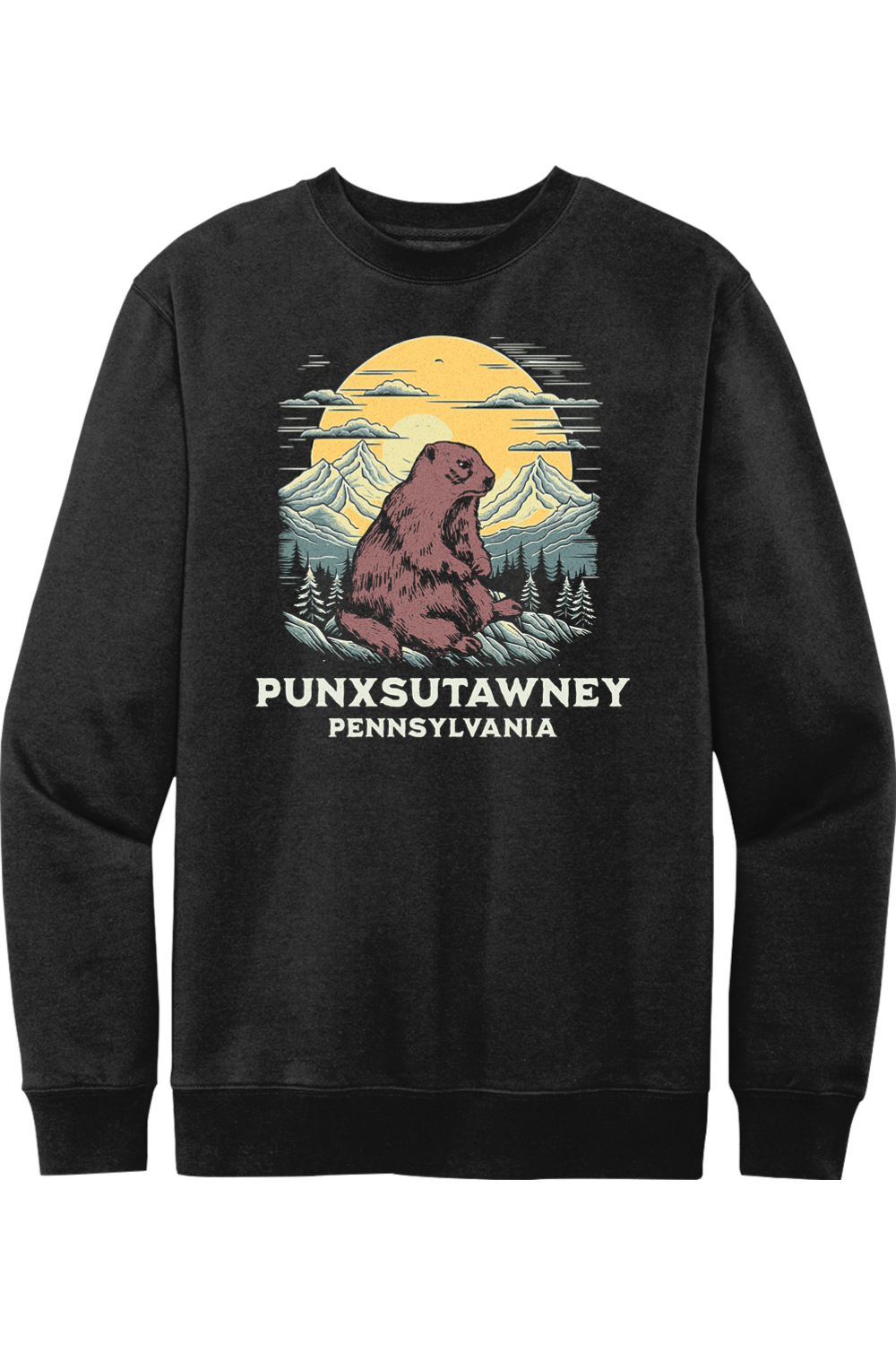 Punxsutawney Pennsylvania - Crewneck Sweatshirt - Yinzylvania