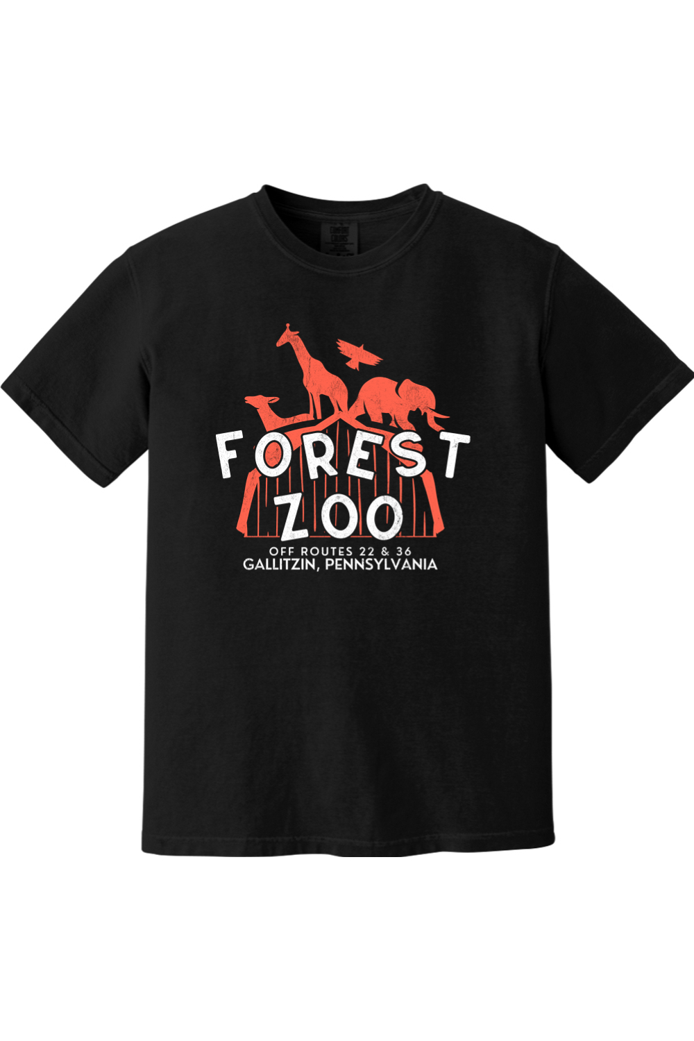 Forest Zoo - Gallitzin, PA - Comfort Colors Tee