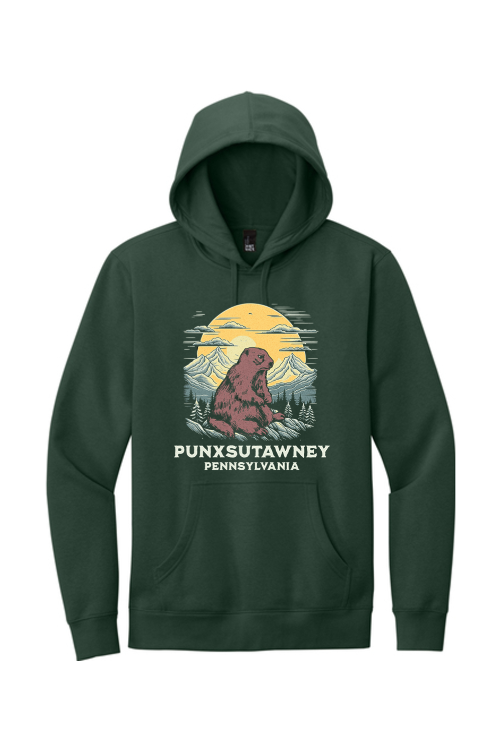 Punxsutawney Pennsylvania - Fleece Hoodie - Yinzylvania