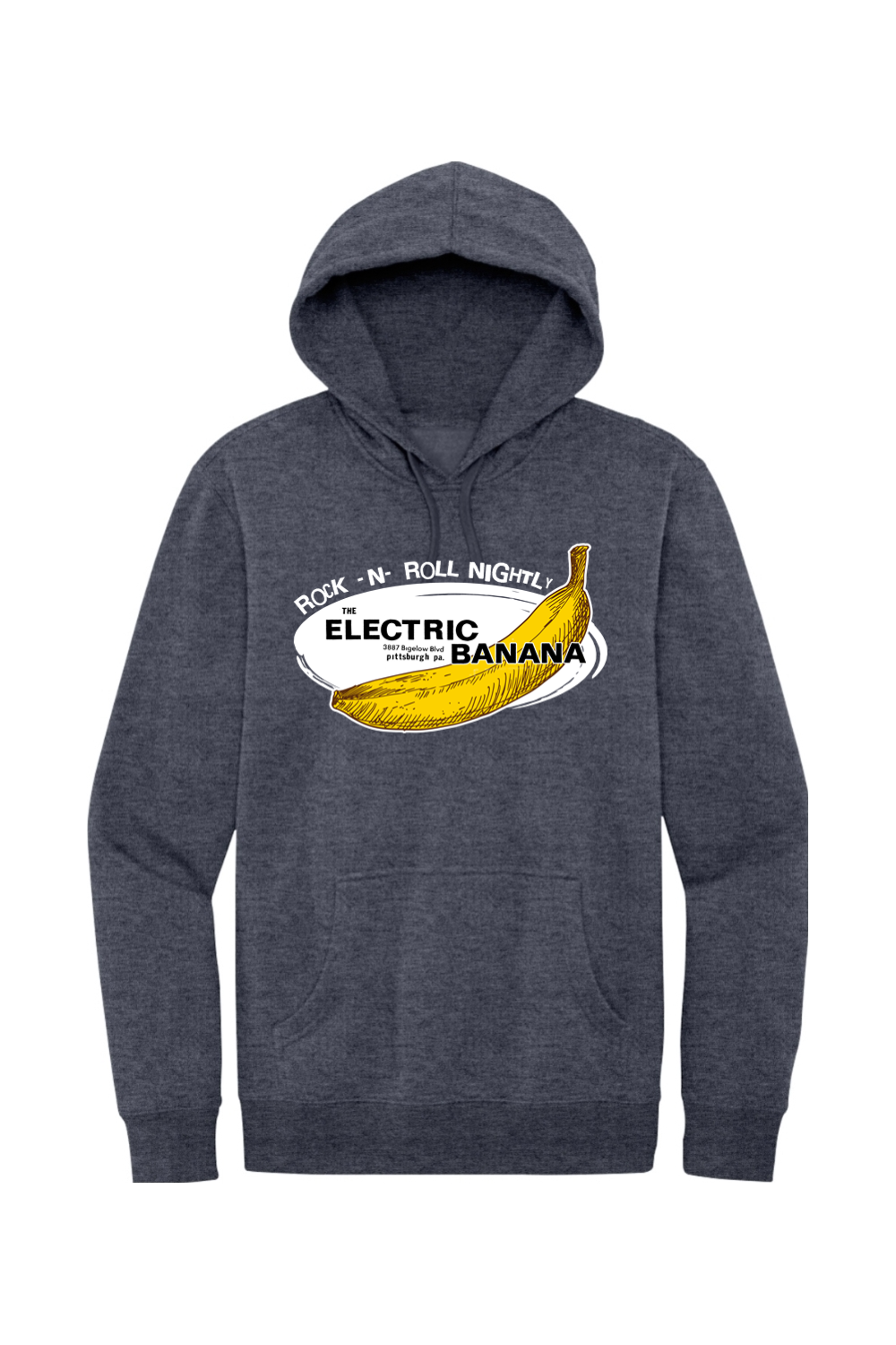 Electric Banana - Fleece Hoodie - Yinzylvania