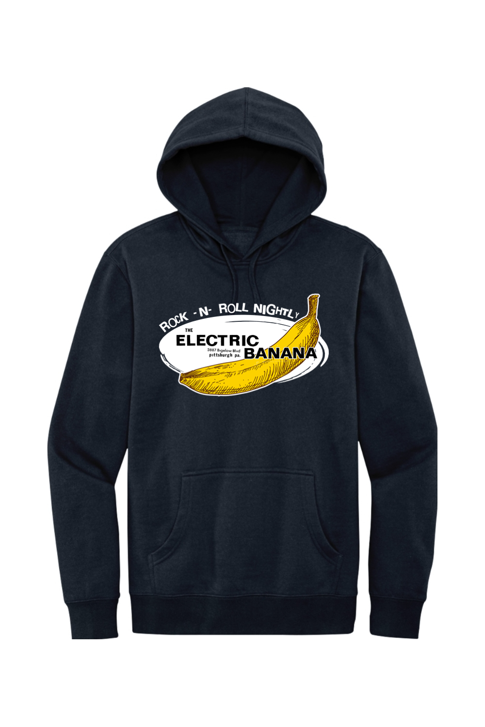 Electric Banana - Fleece Hoodie - Yinzylvania