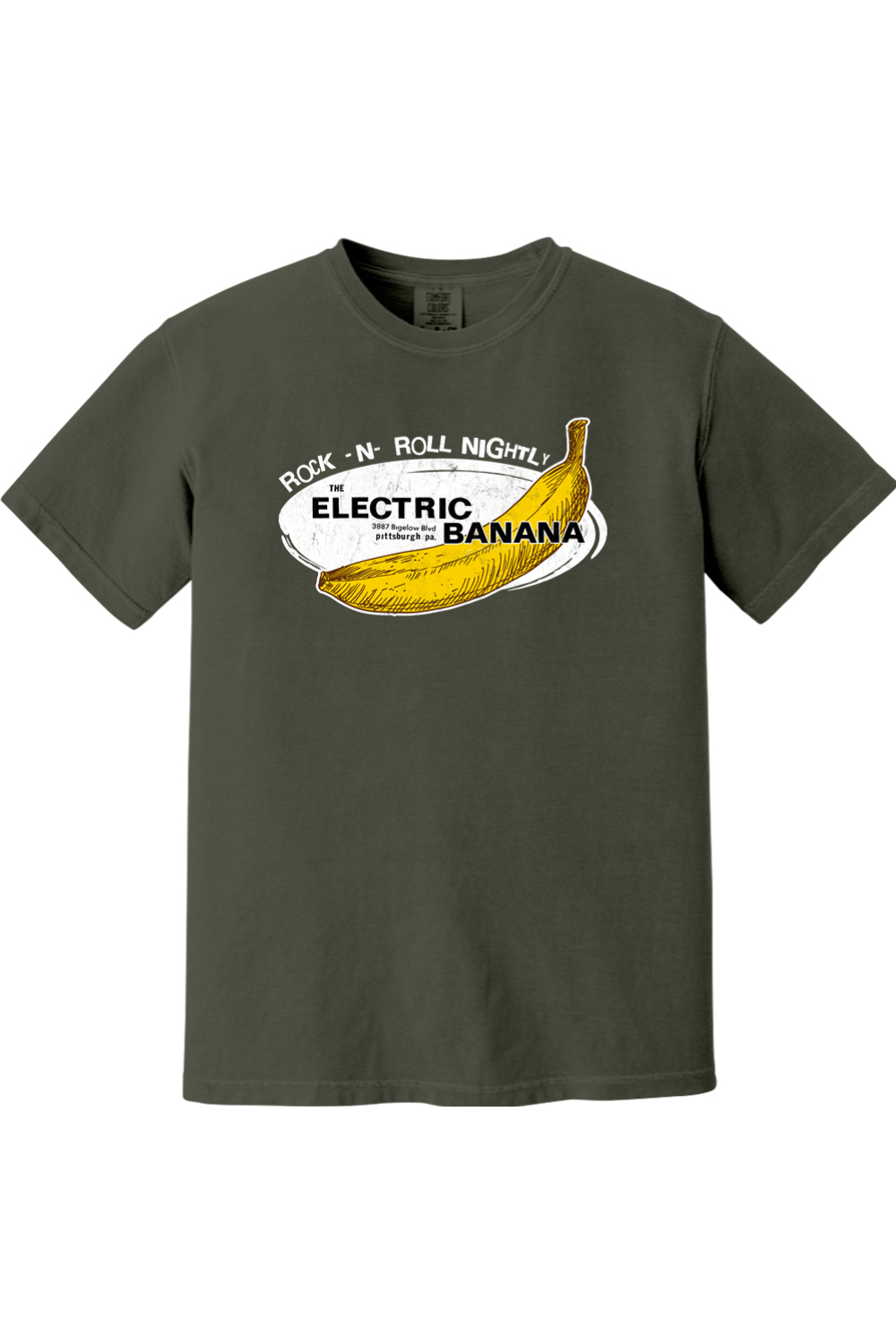 Electric Banana - Pittsburgh, PA - Comfort Colors Tee - Yinzylvania