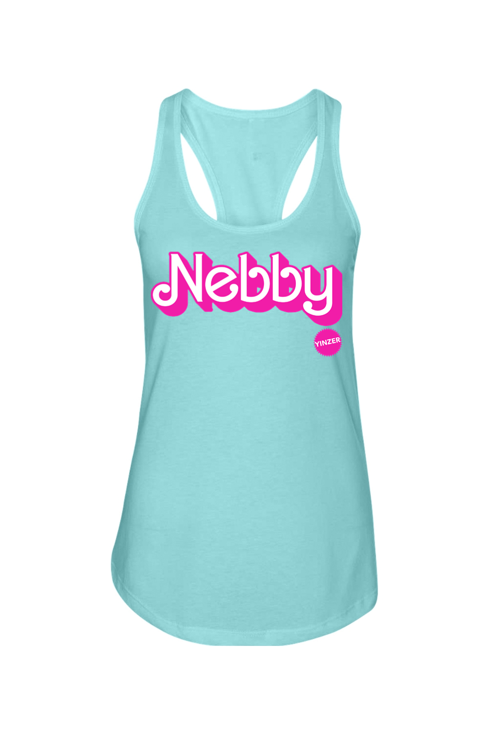 Malibu Nebby - Ladies Racerback Tank - Yinzylvania