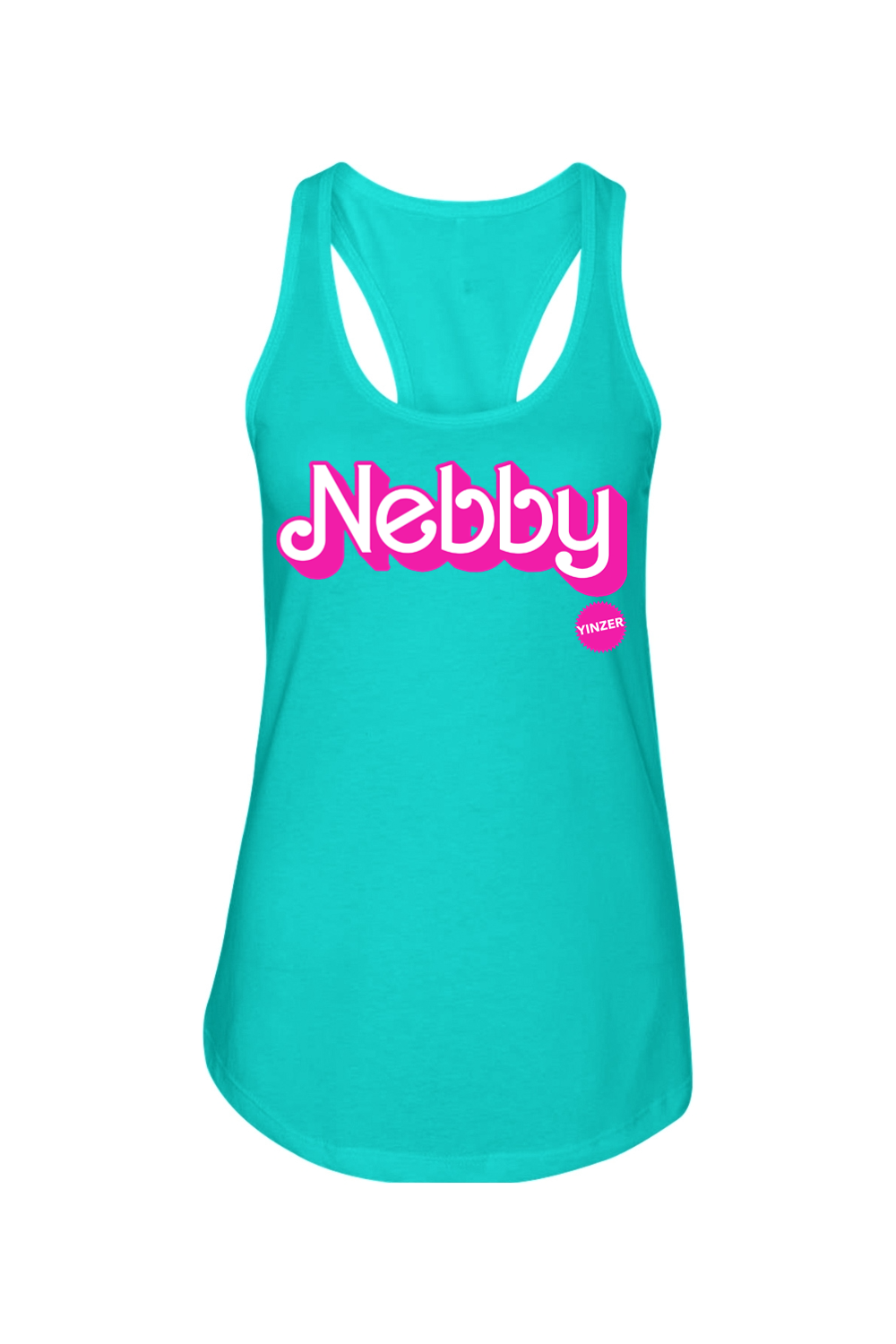 Malibu Nebby - Ladies Racerback Tank - Yinzylvania