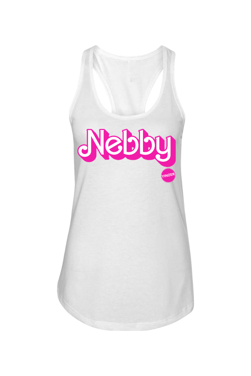 Malibu Nebby - Ladies Racerback Tank - Yinzylvania