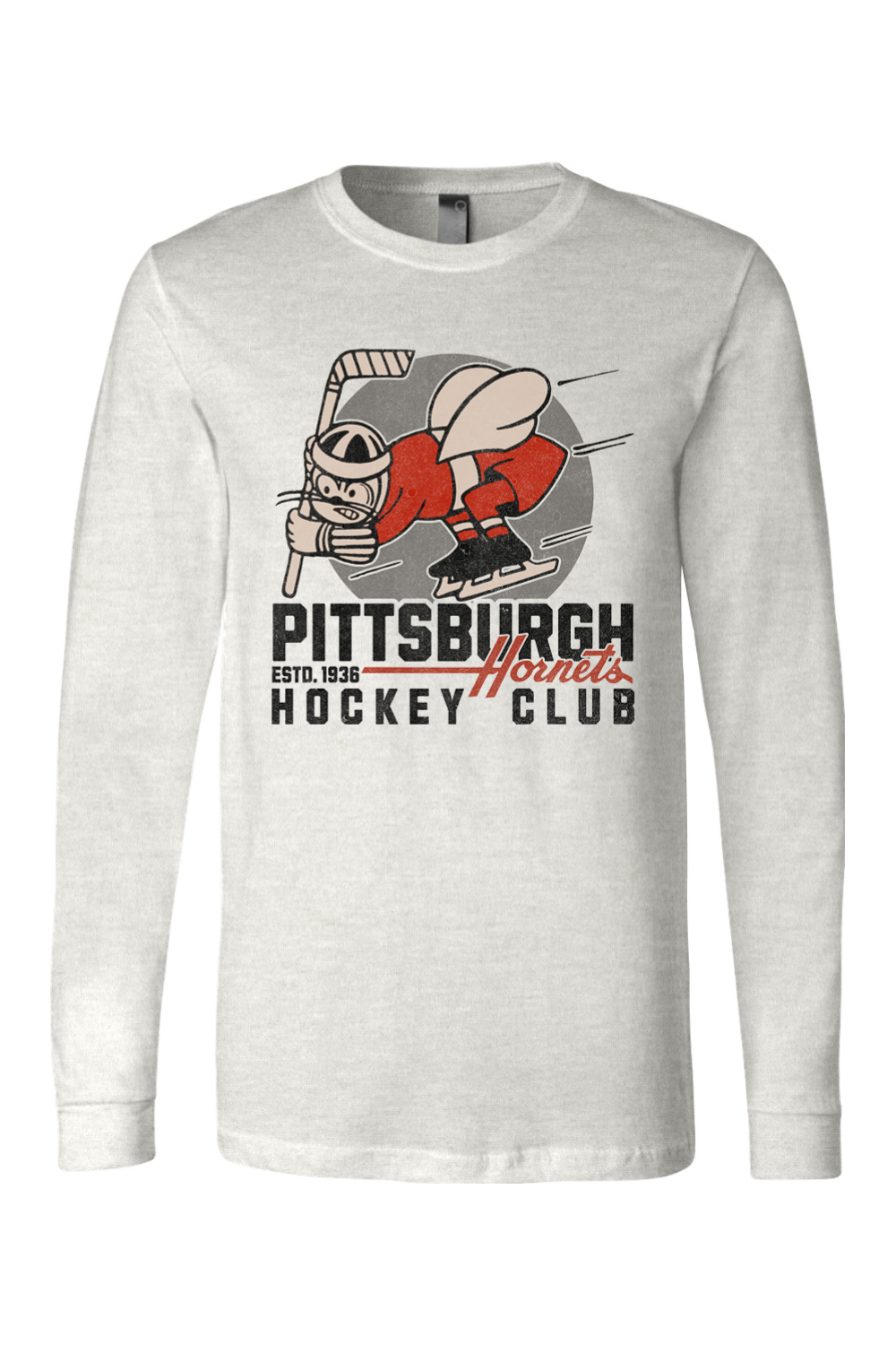 Pittsburgh Hornets Hockey - 1936 - Long Sleeve Tee - Yinzylvania