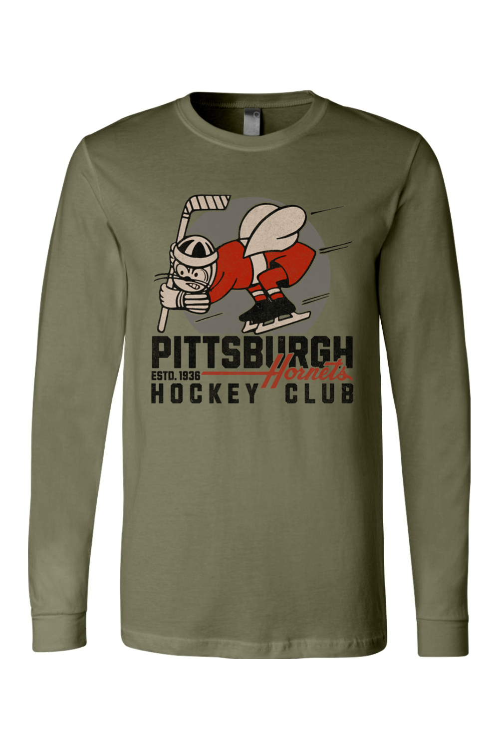 Pittsburgh Hornets Hockey - 1936 - Long Sleeve Tee - Yinzylvania