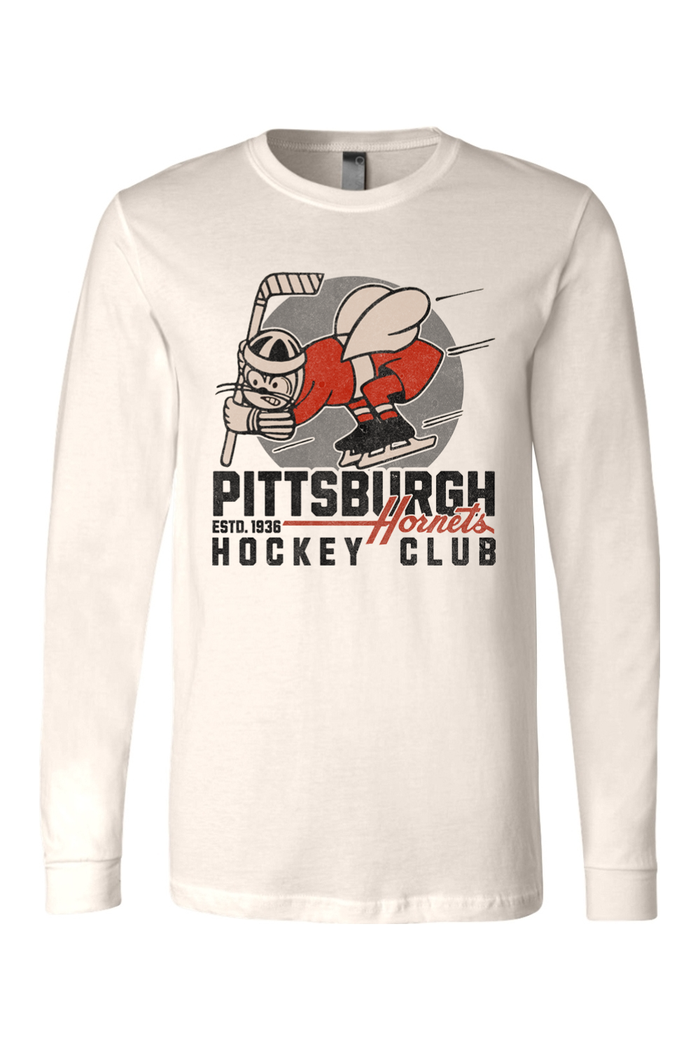 Pittsburgh Hornets Hockey - 1936 - Long Sleeve Tee - Yinzylvania