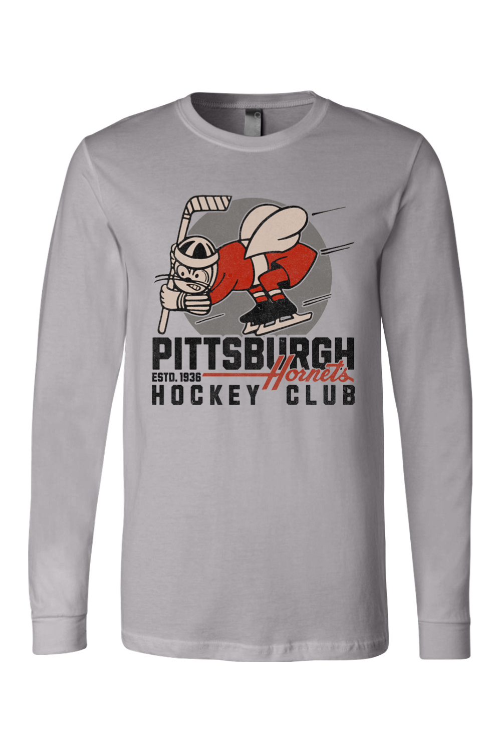 Pittsburgh Hornets Hockey - 1936 - Long Sleeve Tee - Yinzylvania