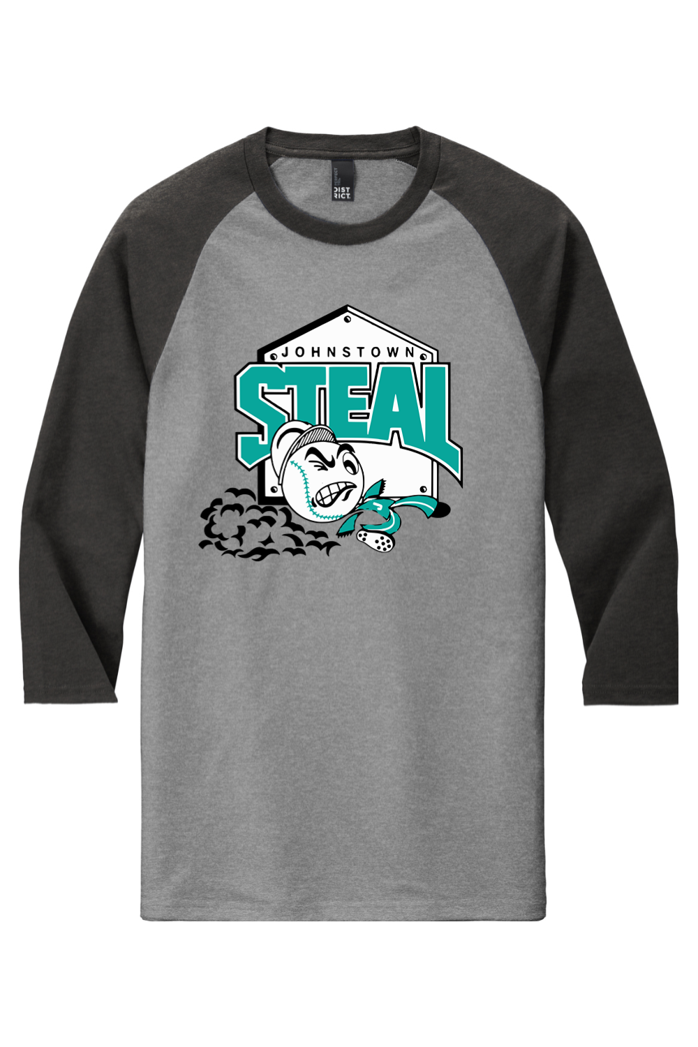 Johnstown Steal Baseball - Raglan Tee - Yinzylvania