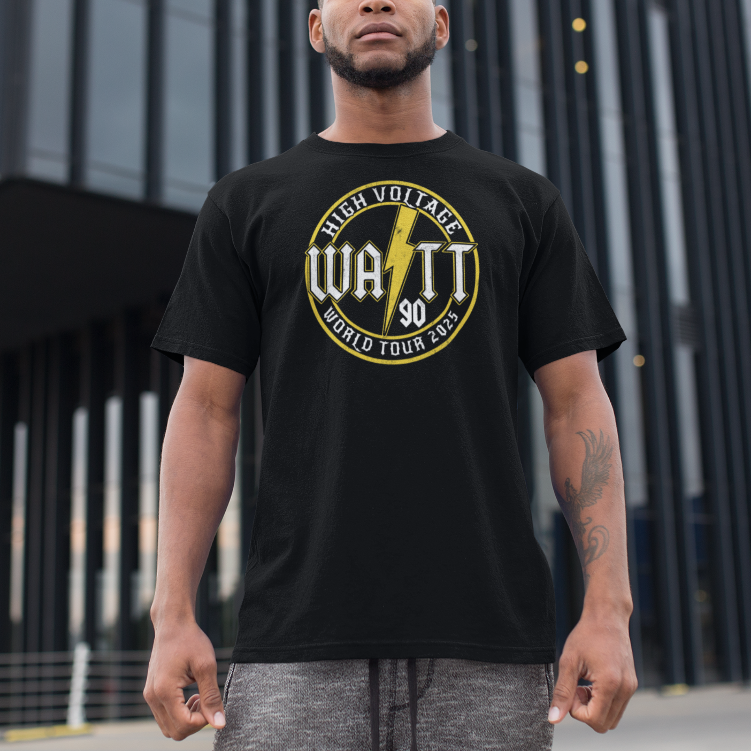 Watt - High Voltage - World Tour 2025 - Triblend Tee - Yinzylvania
