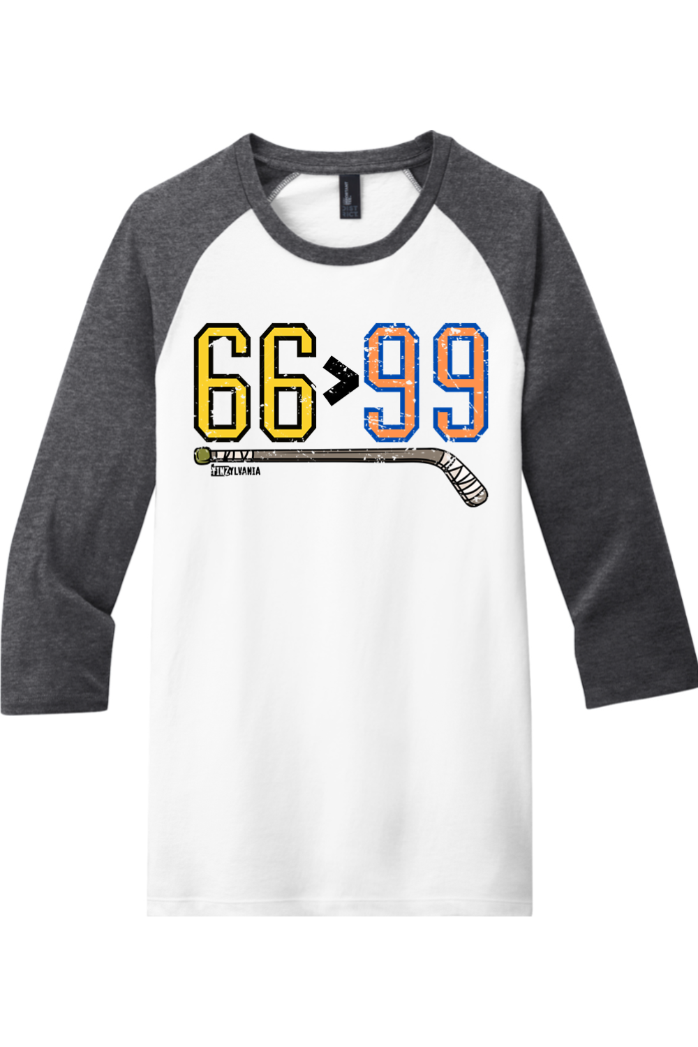 66 > 99 - 3/4-Sleeve Raglan Tee - Yinzylvania