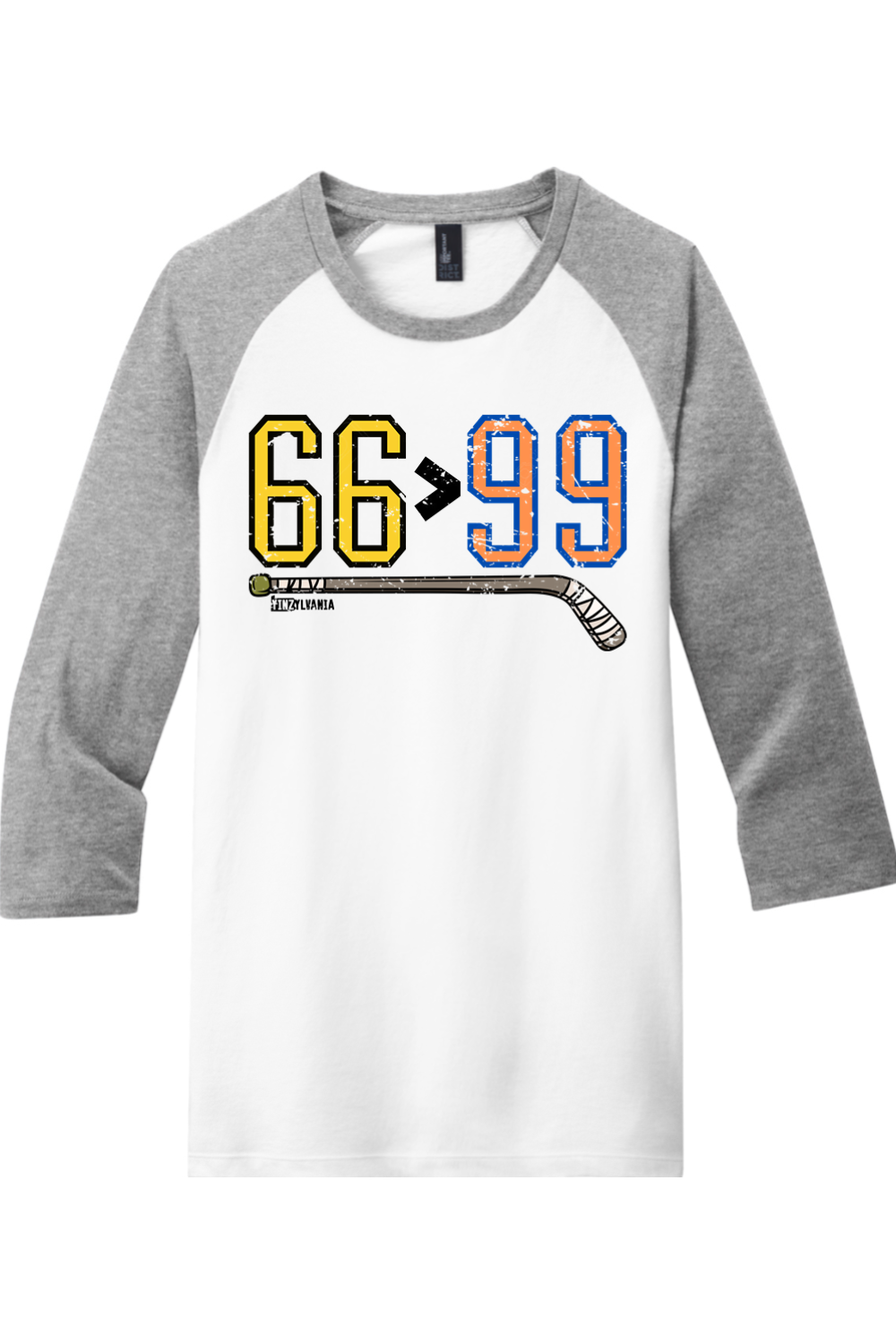 66 > 99 - 3/4-Sleeve Raglan Tee - Yinzylvania
